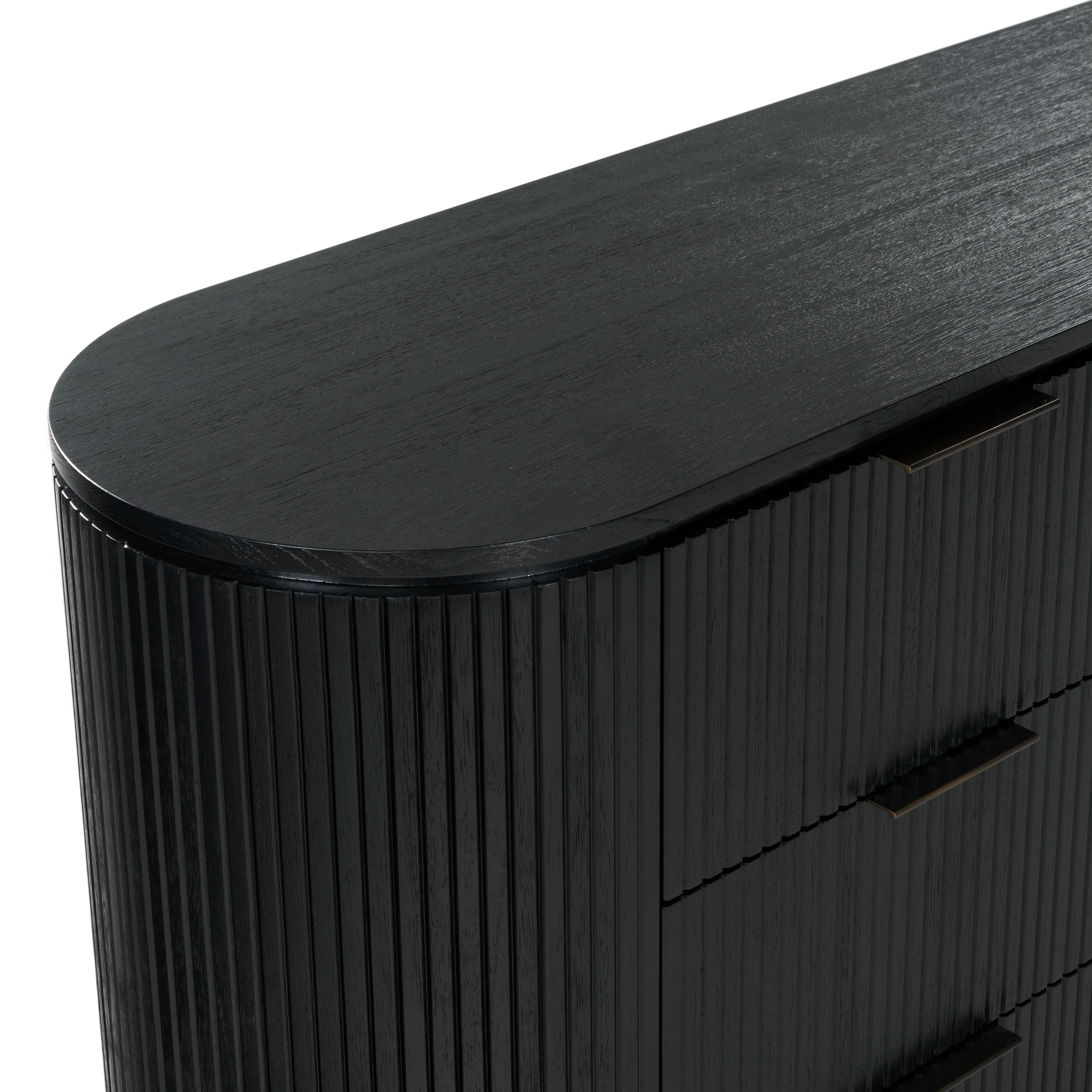 Rikki Fluted 6 Drawer Wood Dresser - Image 4