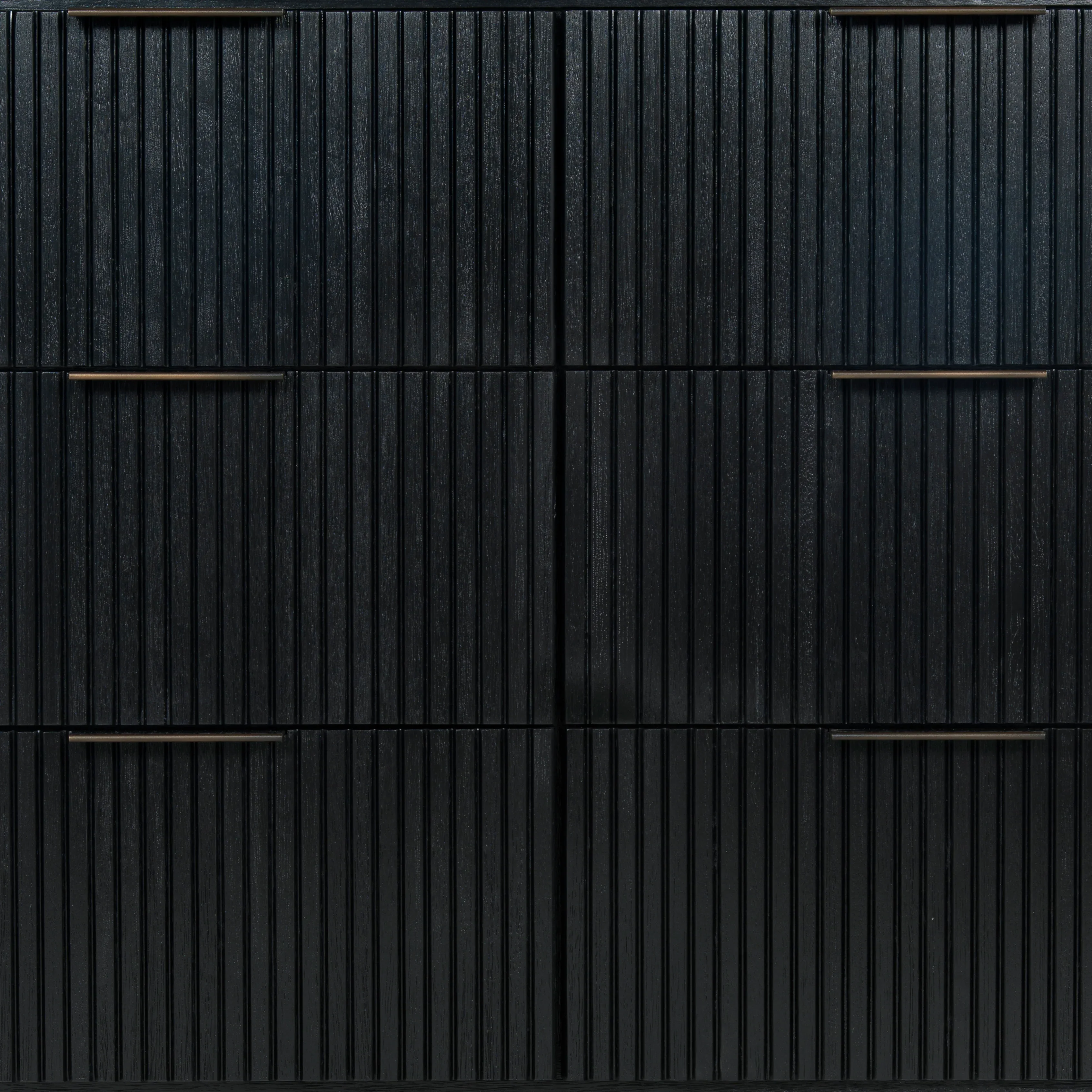 Rikki Fluted 6 Drawer Wood Dresser - Image 6