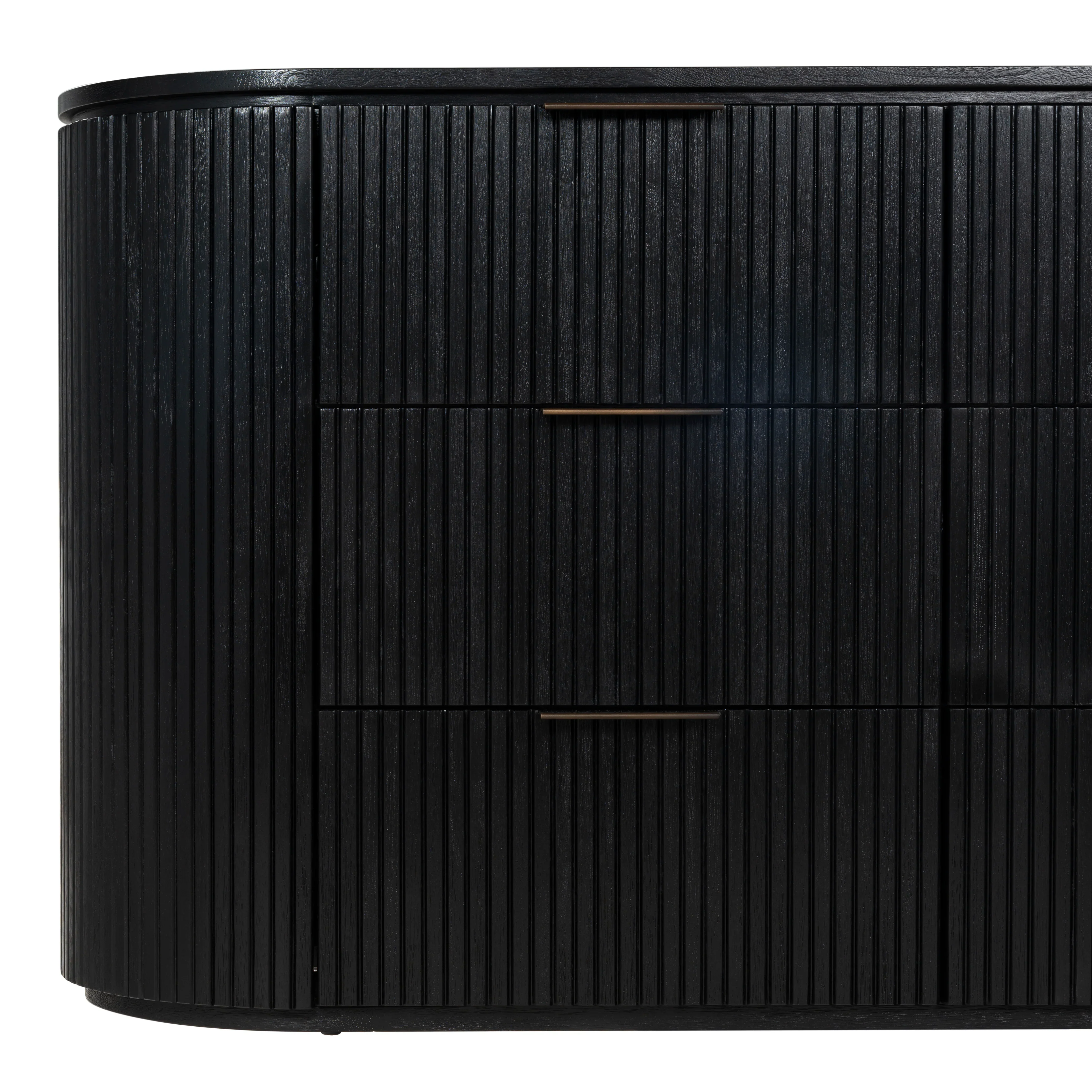 Rikki Fluted 6 Drawer Wood Dresser - Image 7
