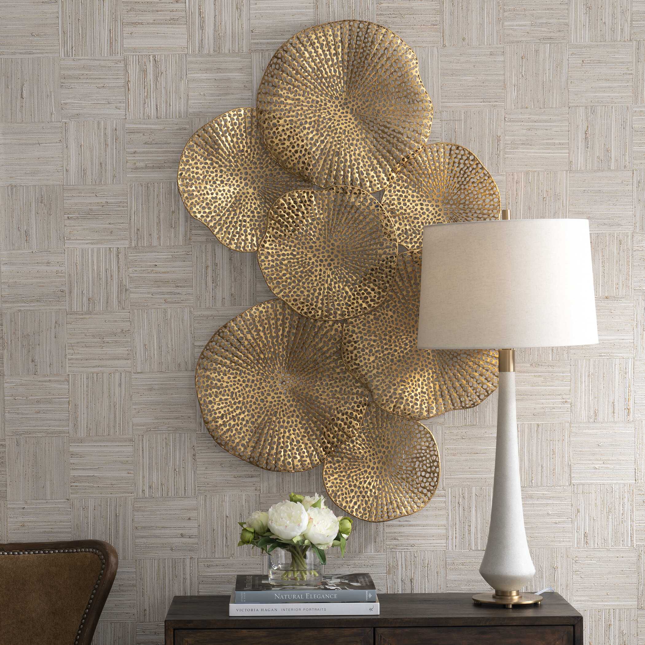 Ripley Gold Metal Wall Art - Image 2