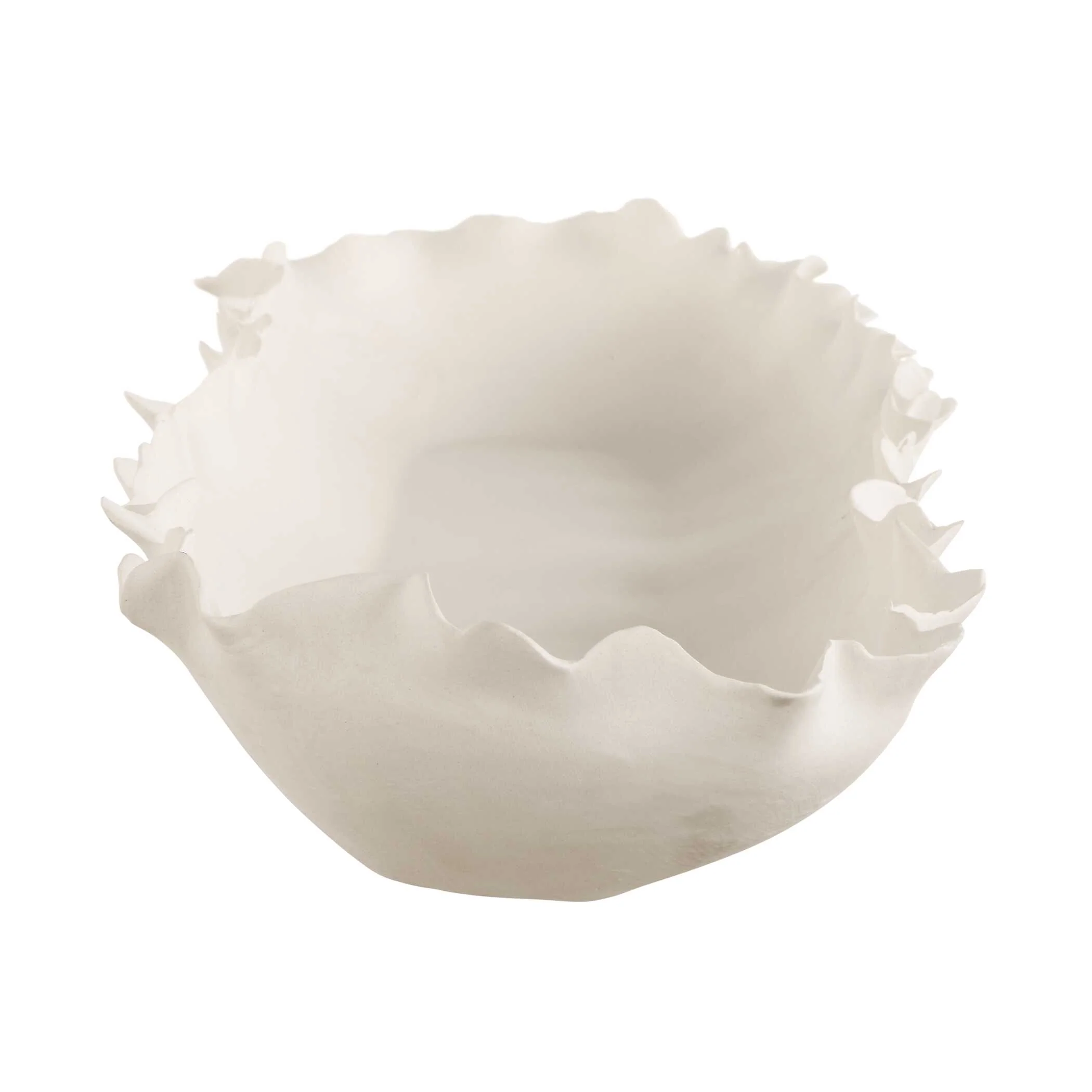 Ripple Crest White Bowl - Image 5