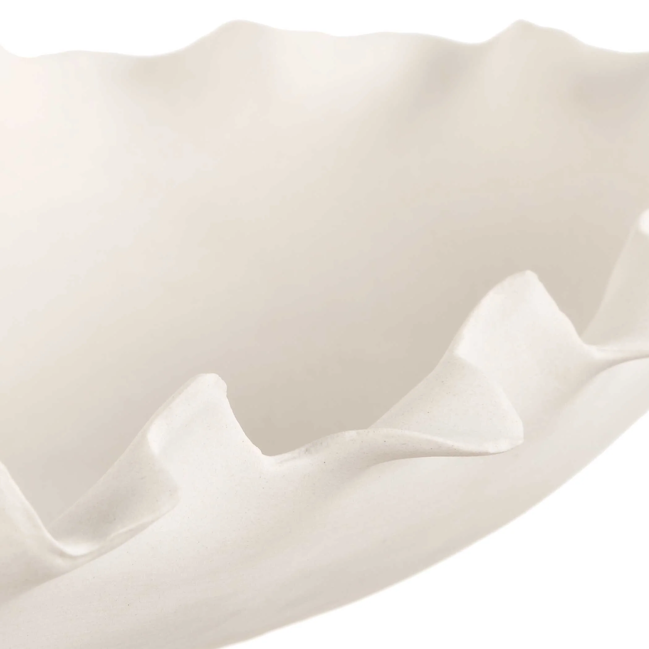 Ripple Crest White Bowl - Image 7