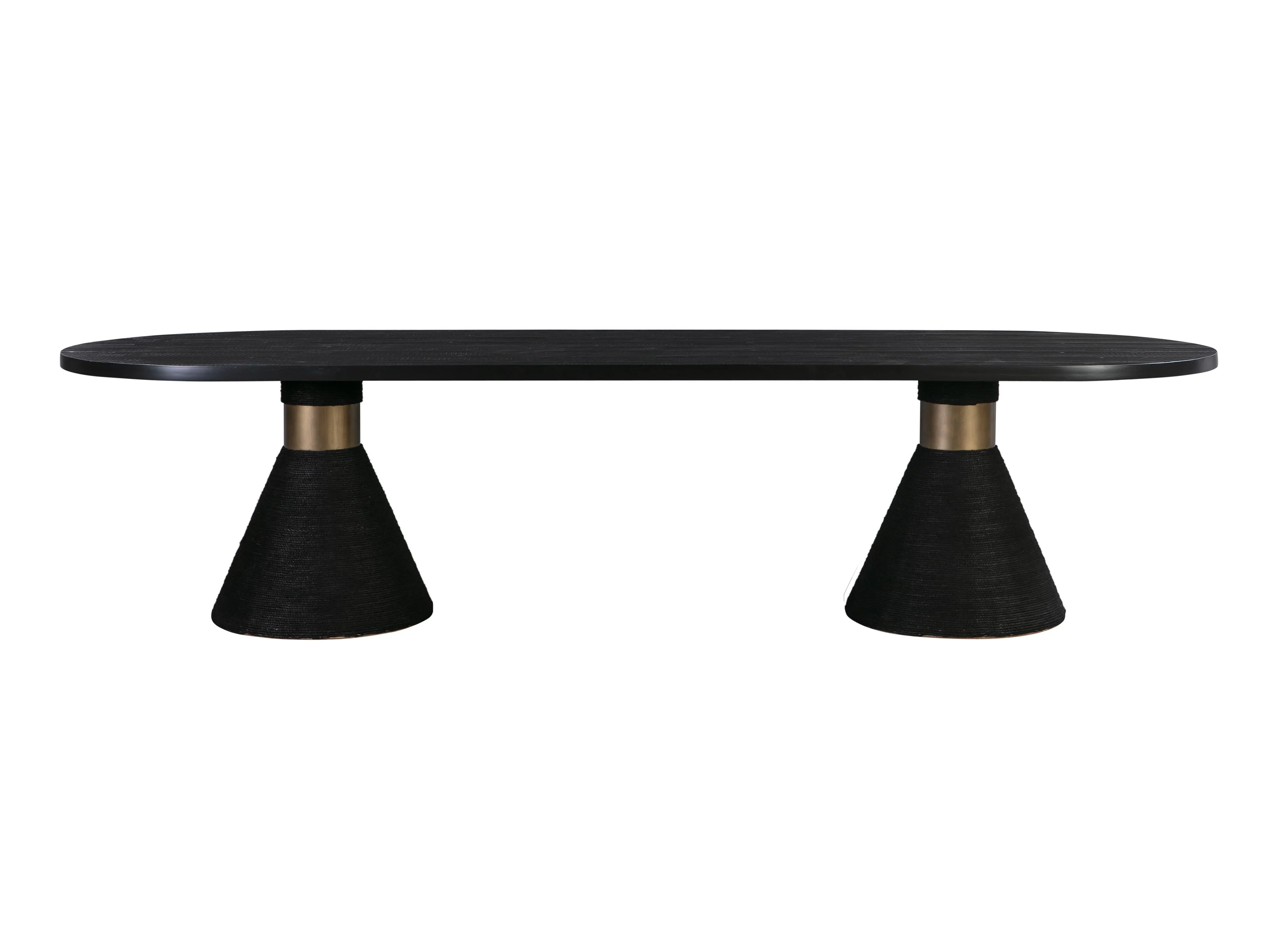 Rishi Black Rope Oval Table - Image 3