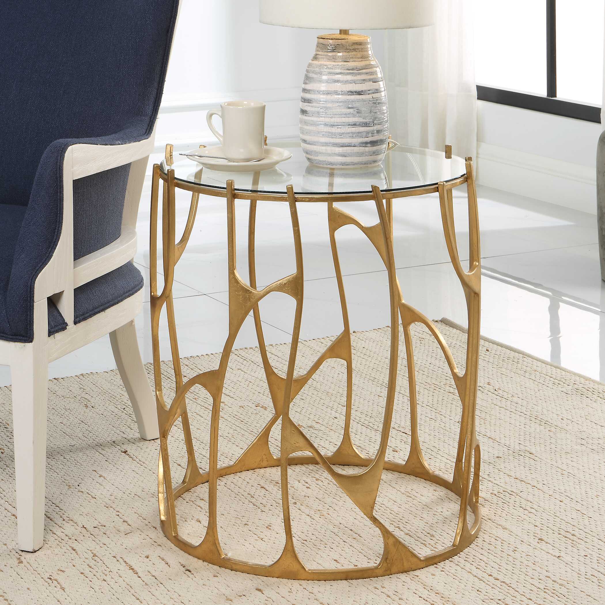 Ritual Round Gold Side Table - Image 2