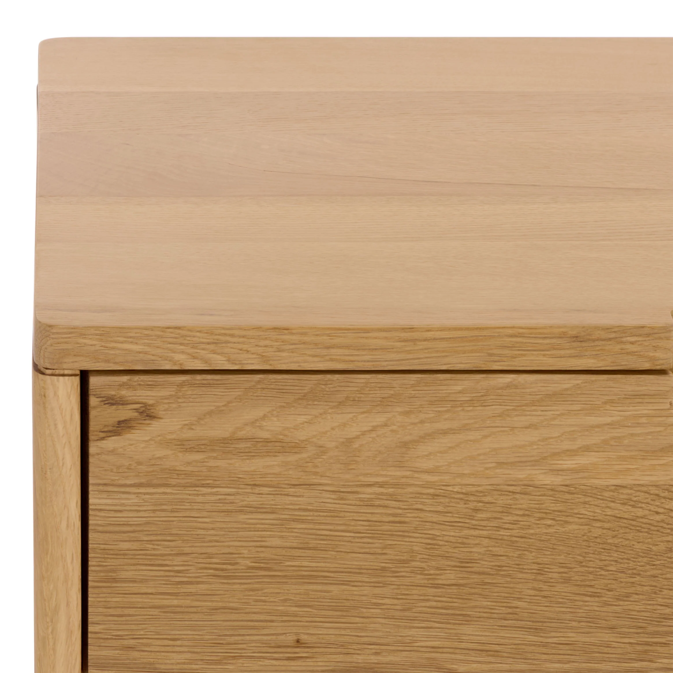 Riverside Oak Wood 3 Drawer Console Table - Image 5