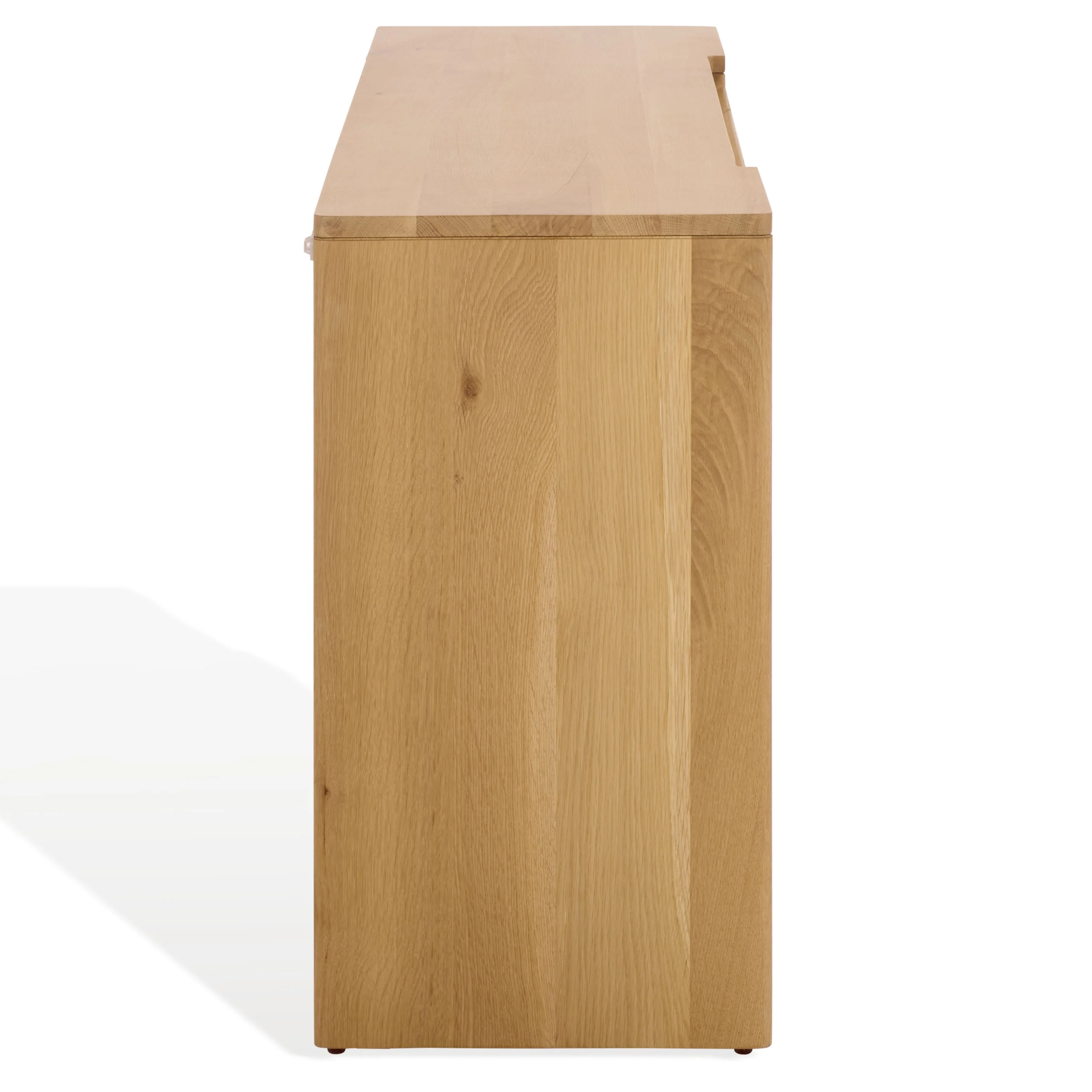 Riverside Oak Wood 3 Drawer Console Table - Image 8