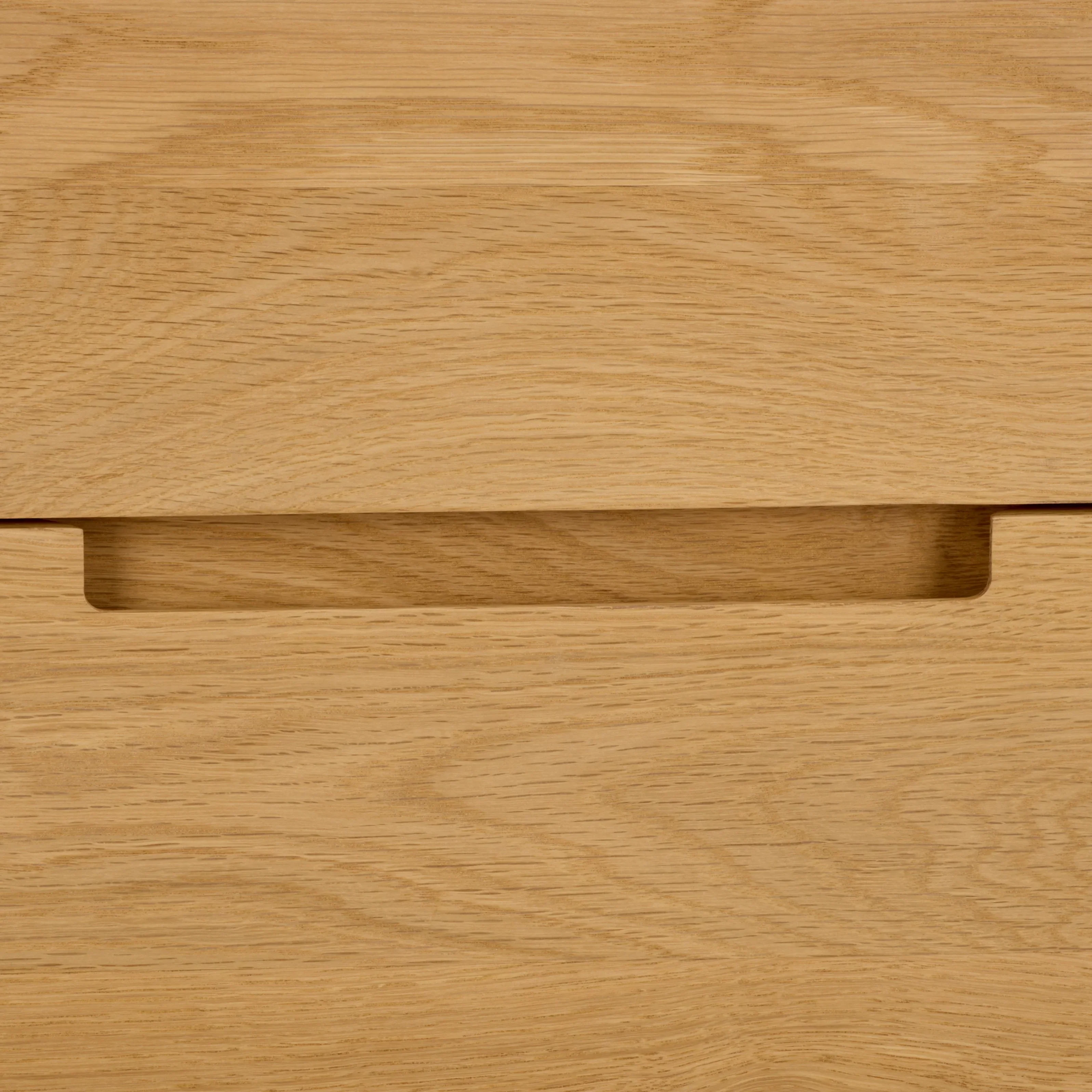 Riverside Oak Wood 3 Drawer Nightstand - Image 12