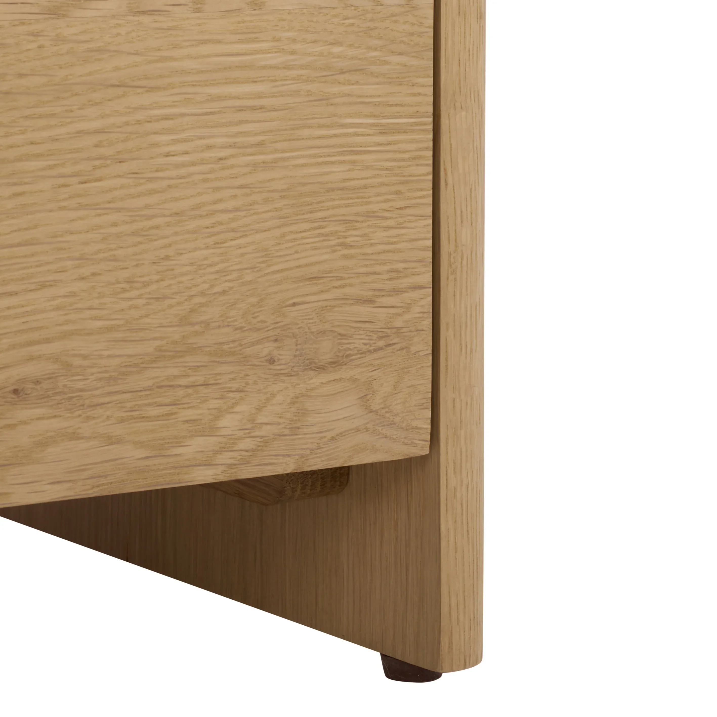 Riverside Oak Wood 3 Drawer Nightstand - Image 13
