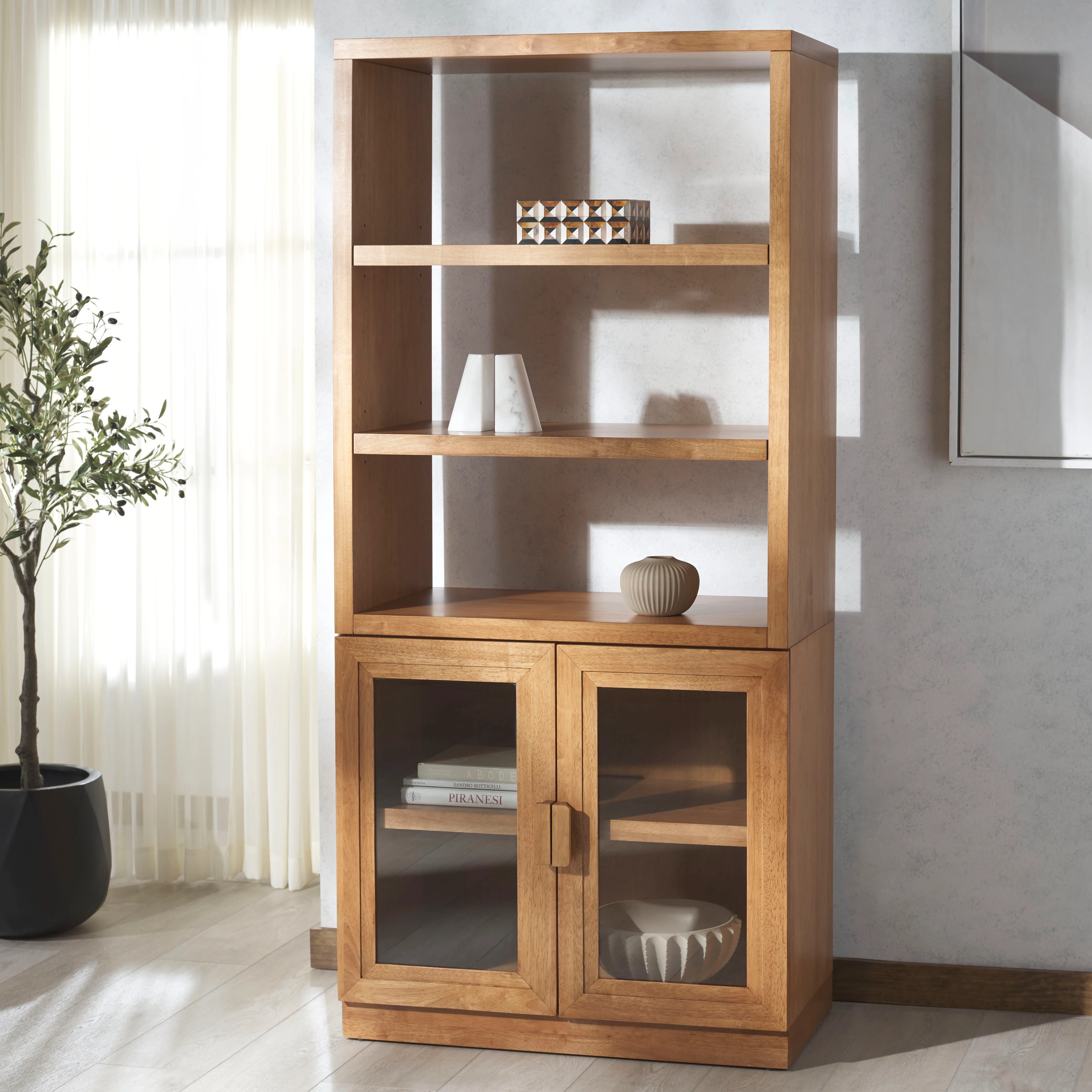 Roades Glass Cabinet Bookcase - Image 15
