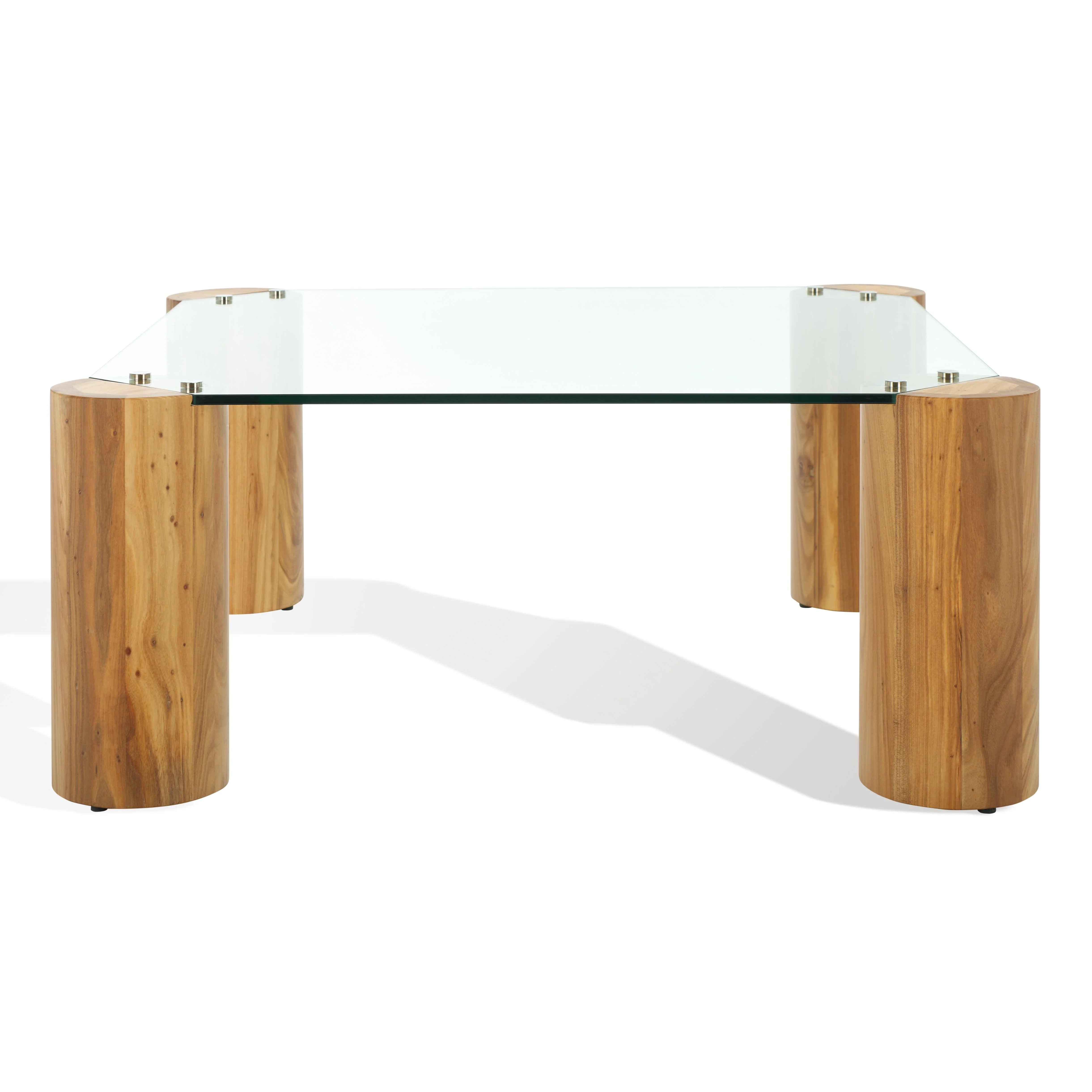 Robbie Square Glass Top Coffee Table