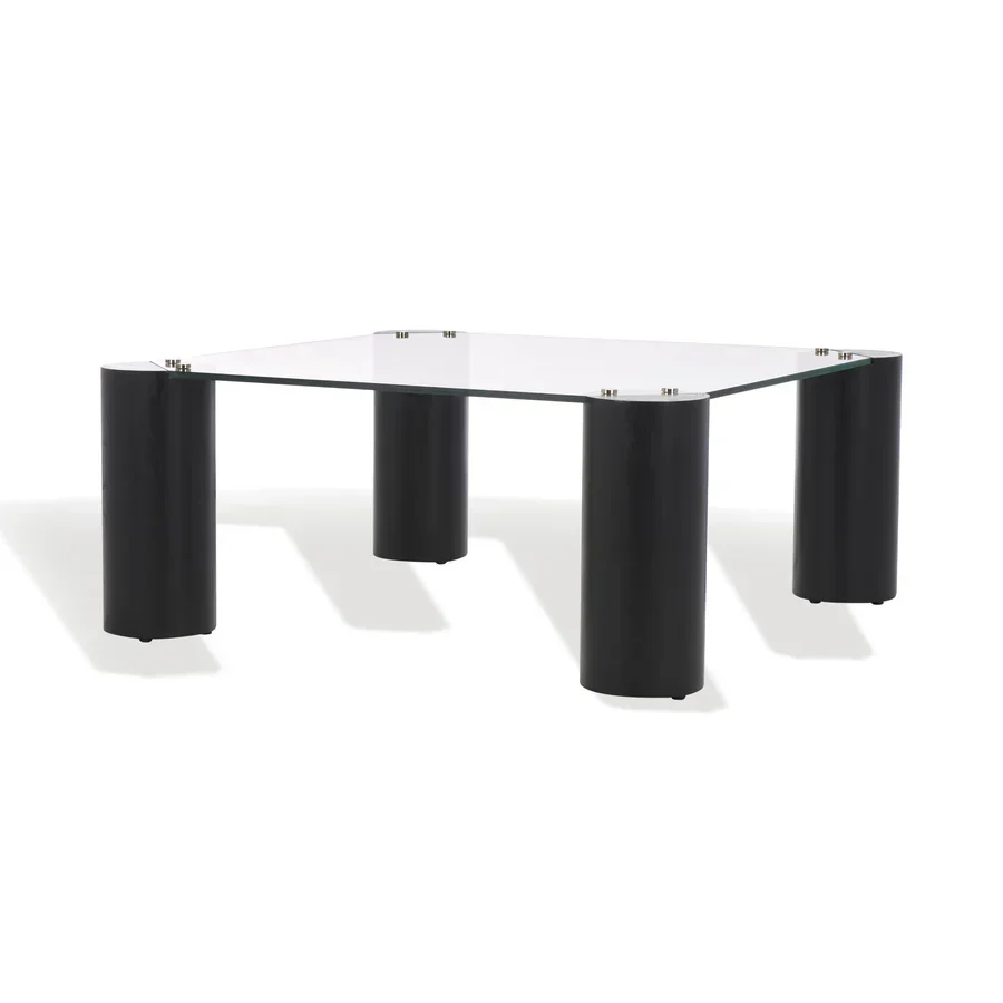 Robbie Square Glass Top Coffee Table - Image 6