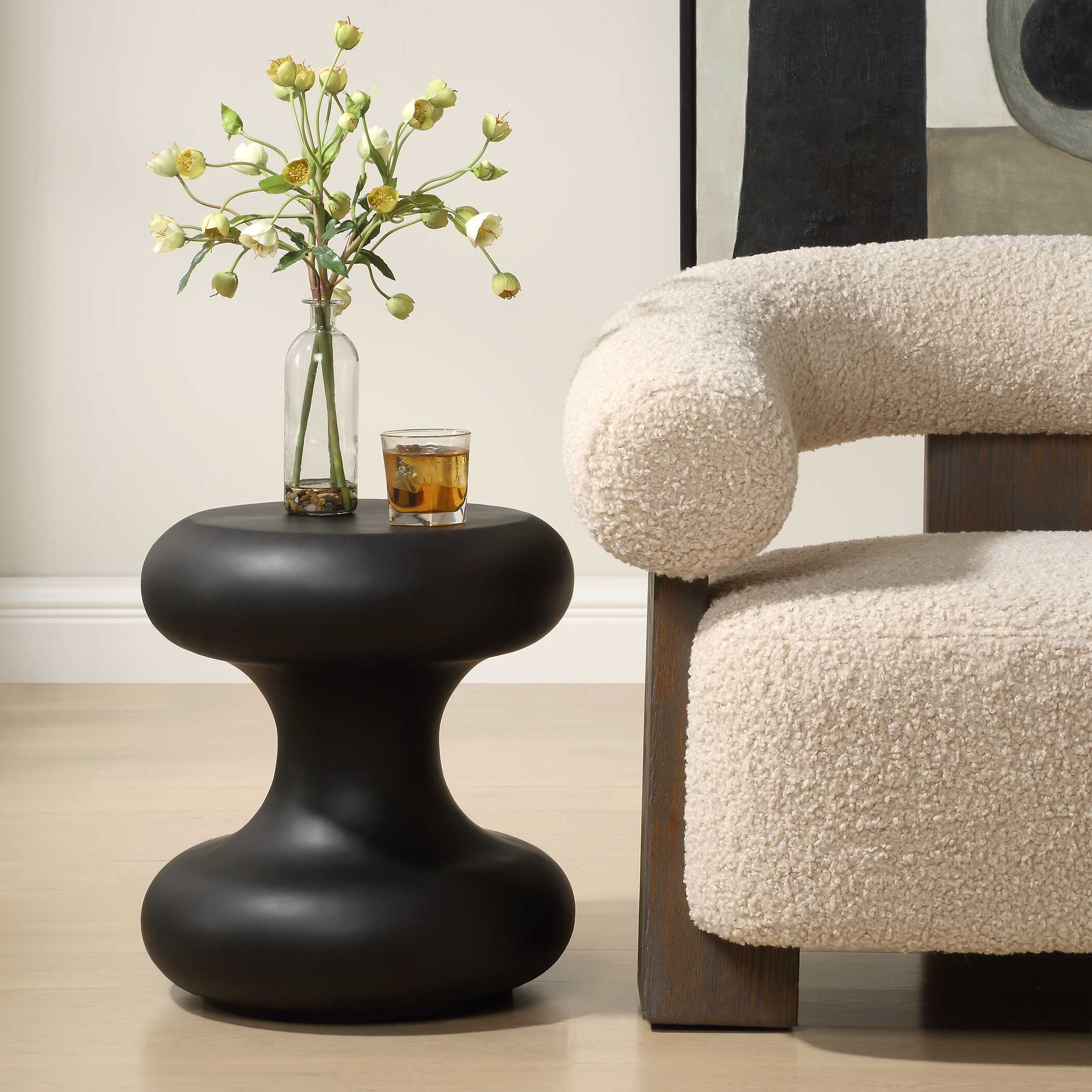Robles Black Outdoor Accent Table - Image 2
