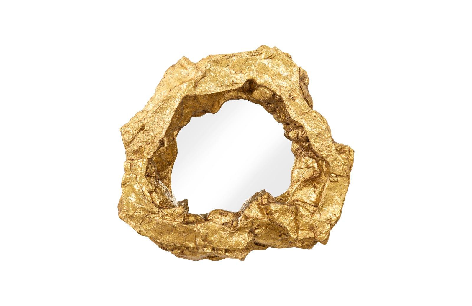 Rock Pond Mirror, Gold Leaf - Image 2