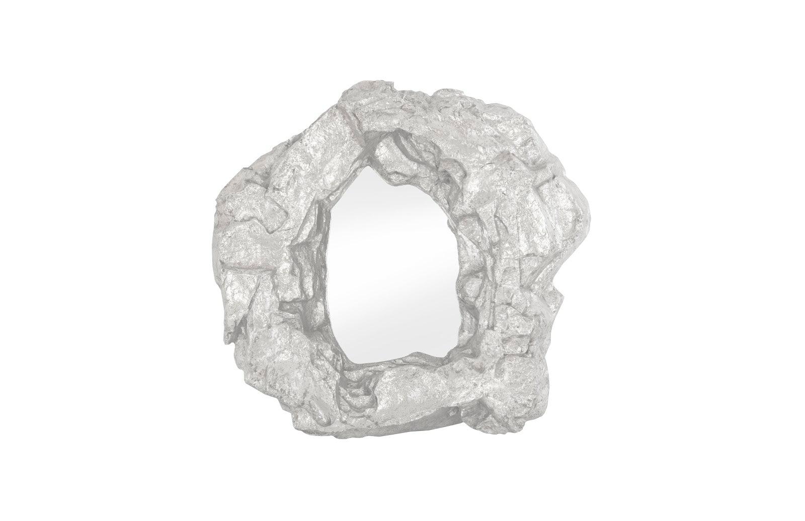 Rock Pond Mirror, Silver Leaf