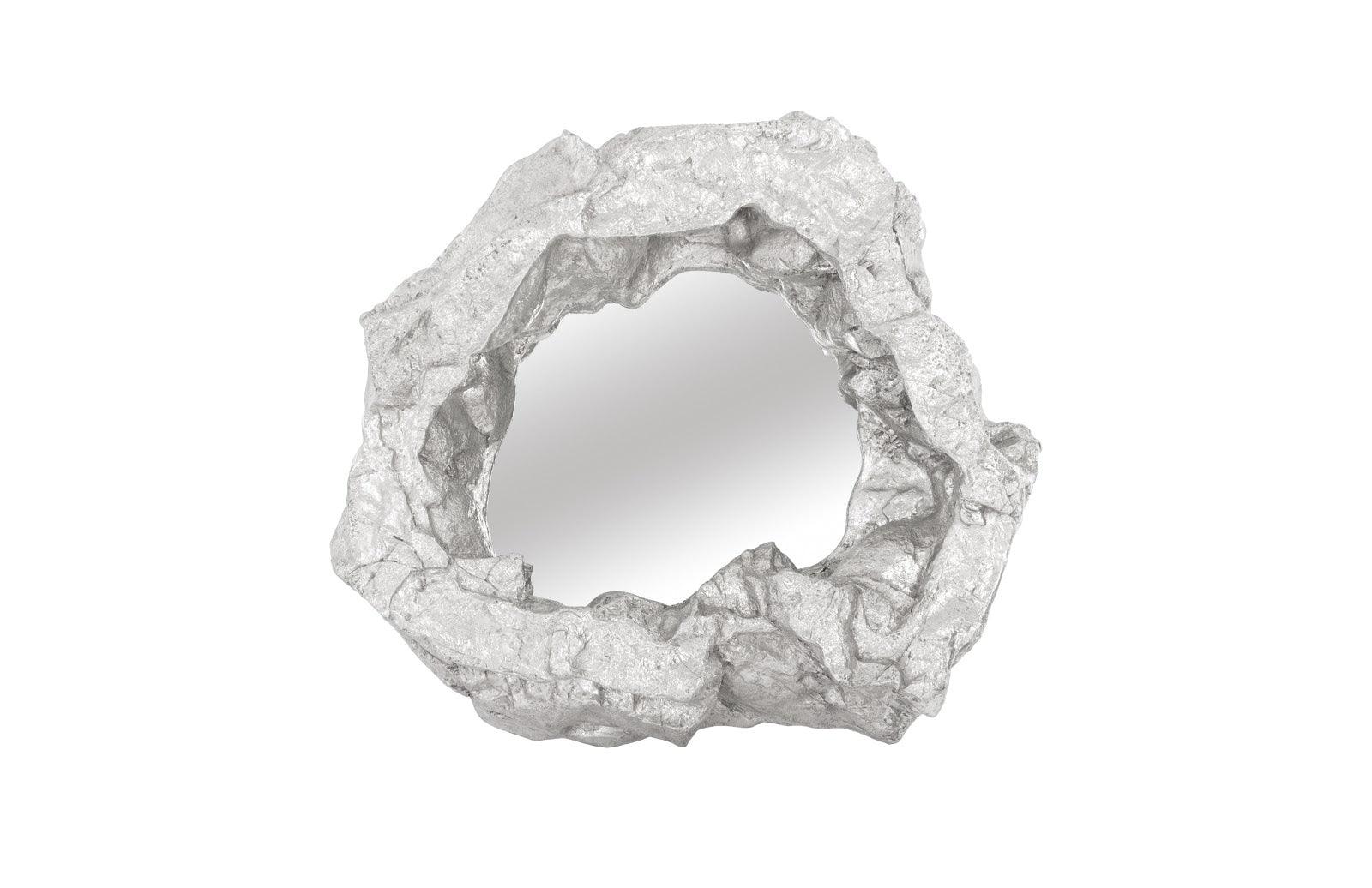 Rock Pond Mirror, Silver Leaf - Image 2