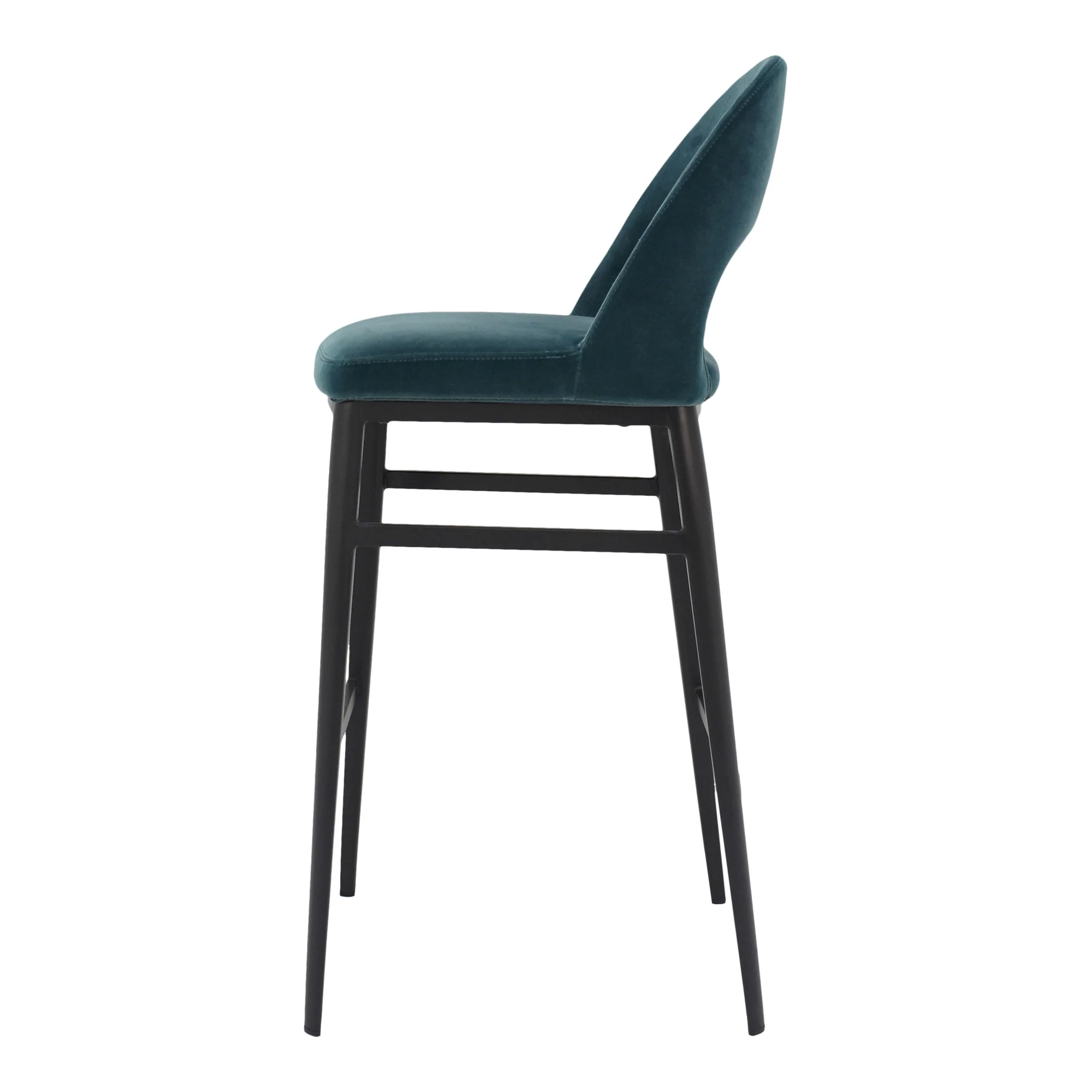 Roger Barstool Teal Velvet - Set of 2 - Image 4