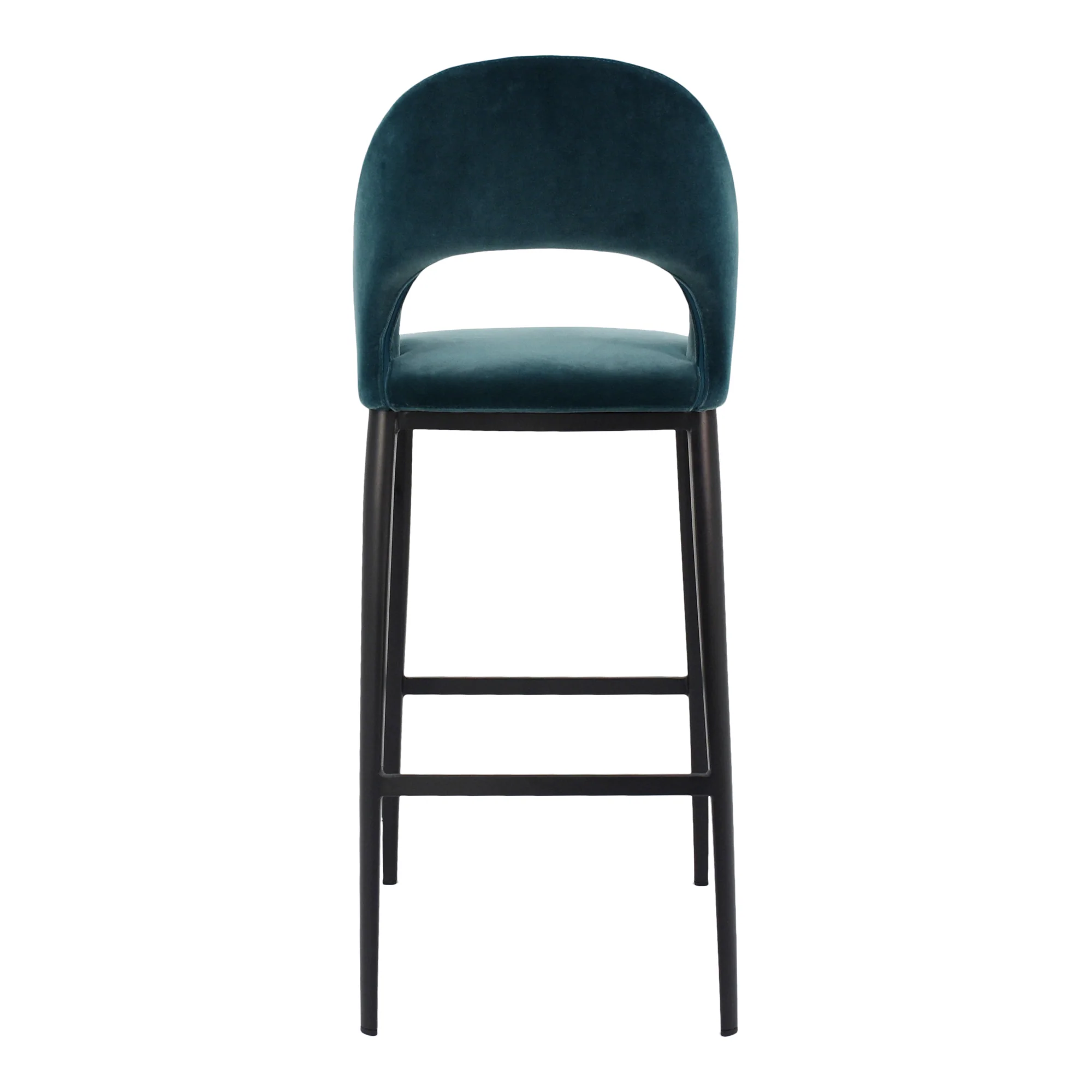 Roger Barstool Teal Velvet - Set of 2 - Image 5