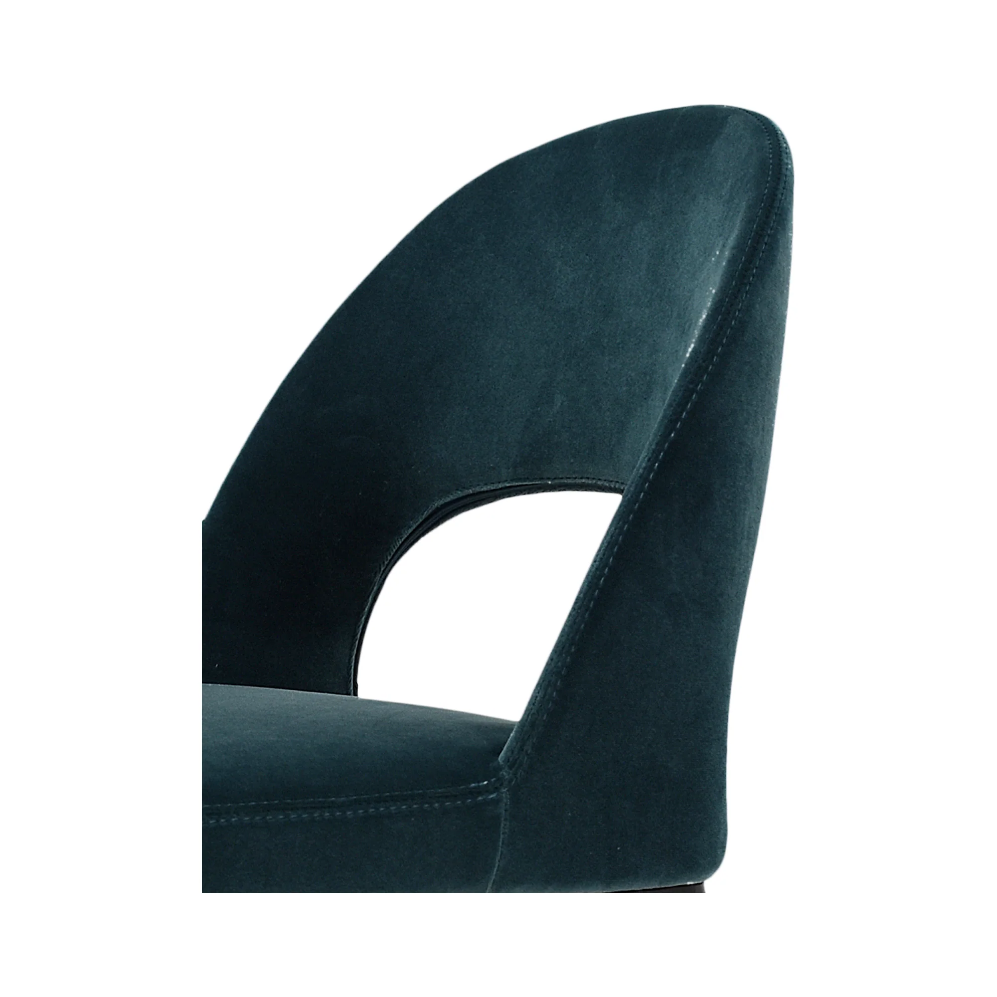 Roger Barstool Teal Velvet - Set of 2 - Image 6