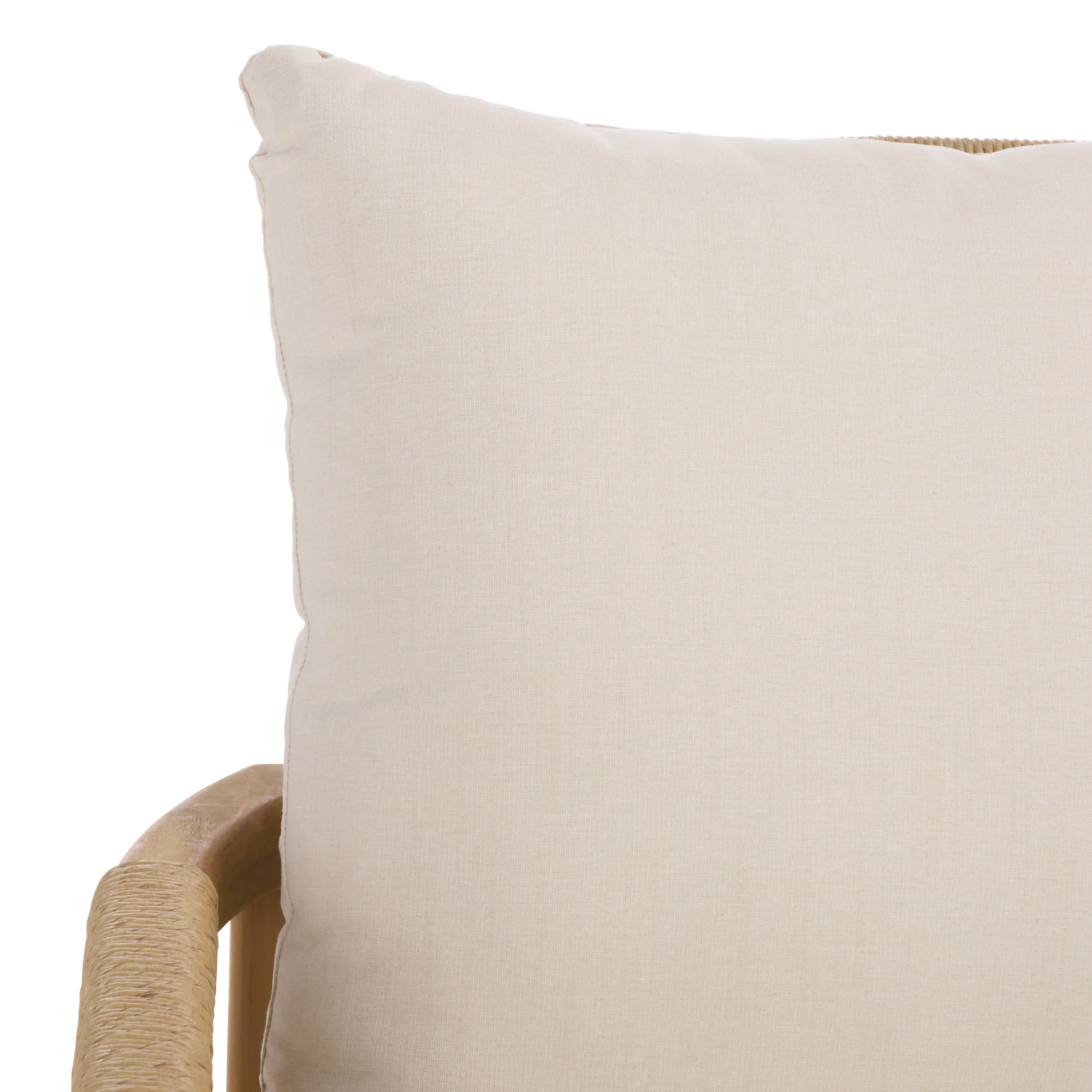 Rogers Teak And Hyacinth Patio Sofa - Image 4