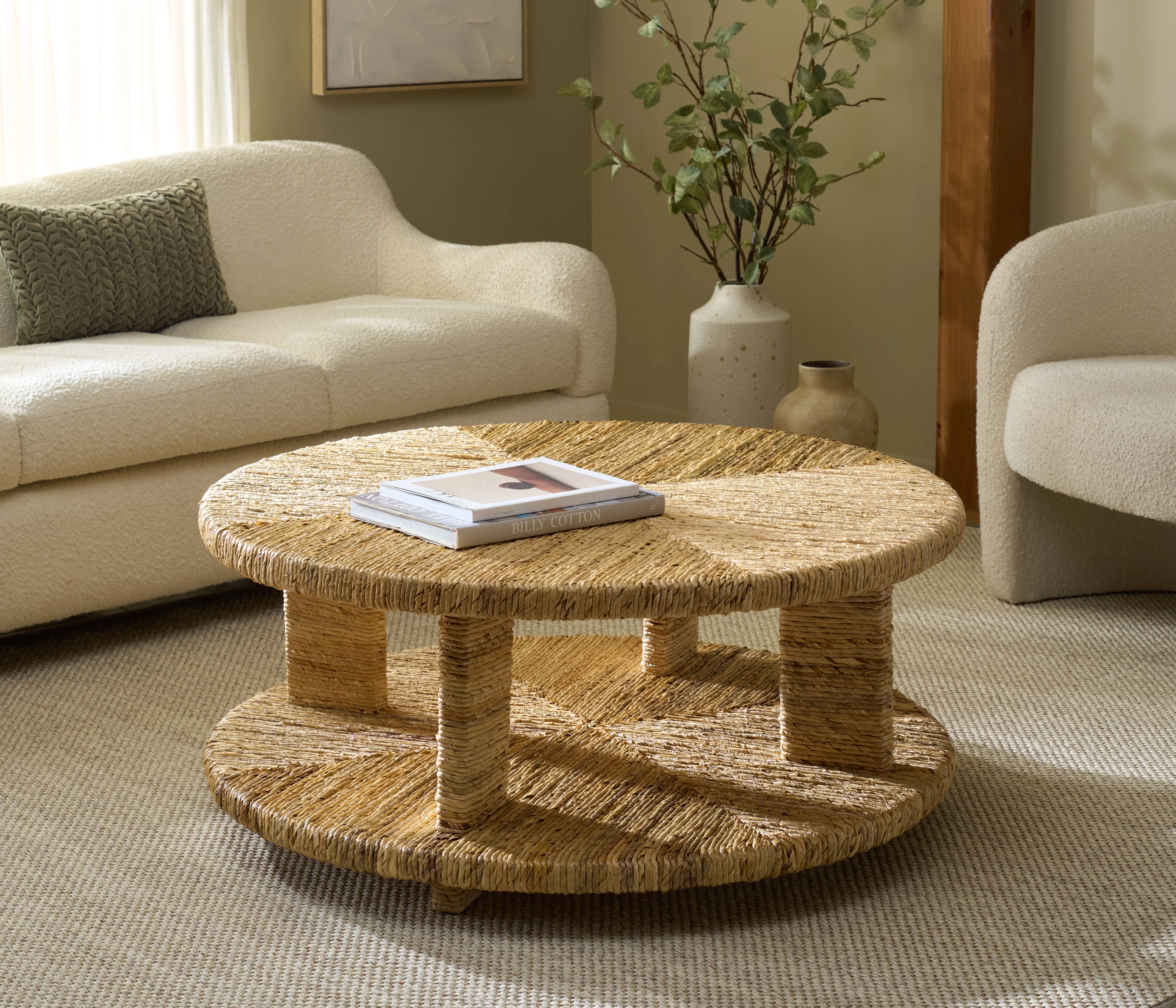 Rolando Abaca Round Coffee Table - Image 2