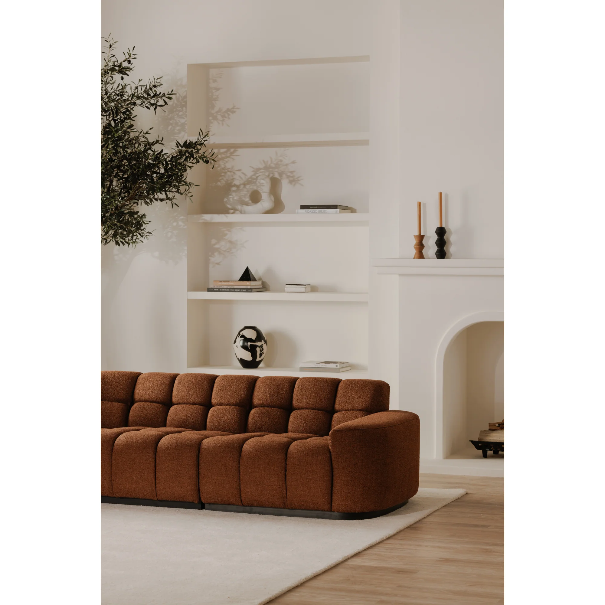 Roman L-Shaped Sectional Rust - Image 2