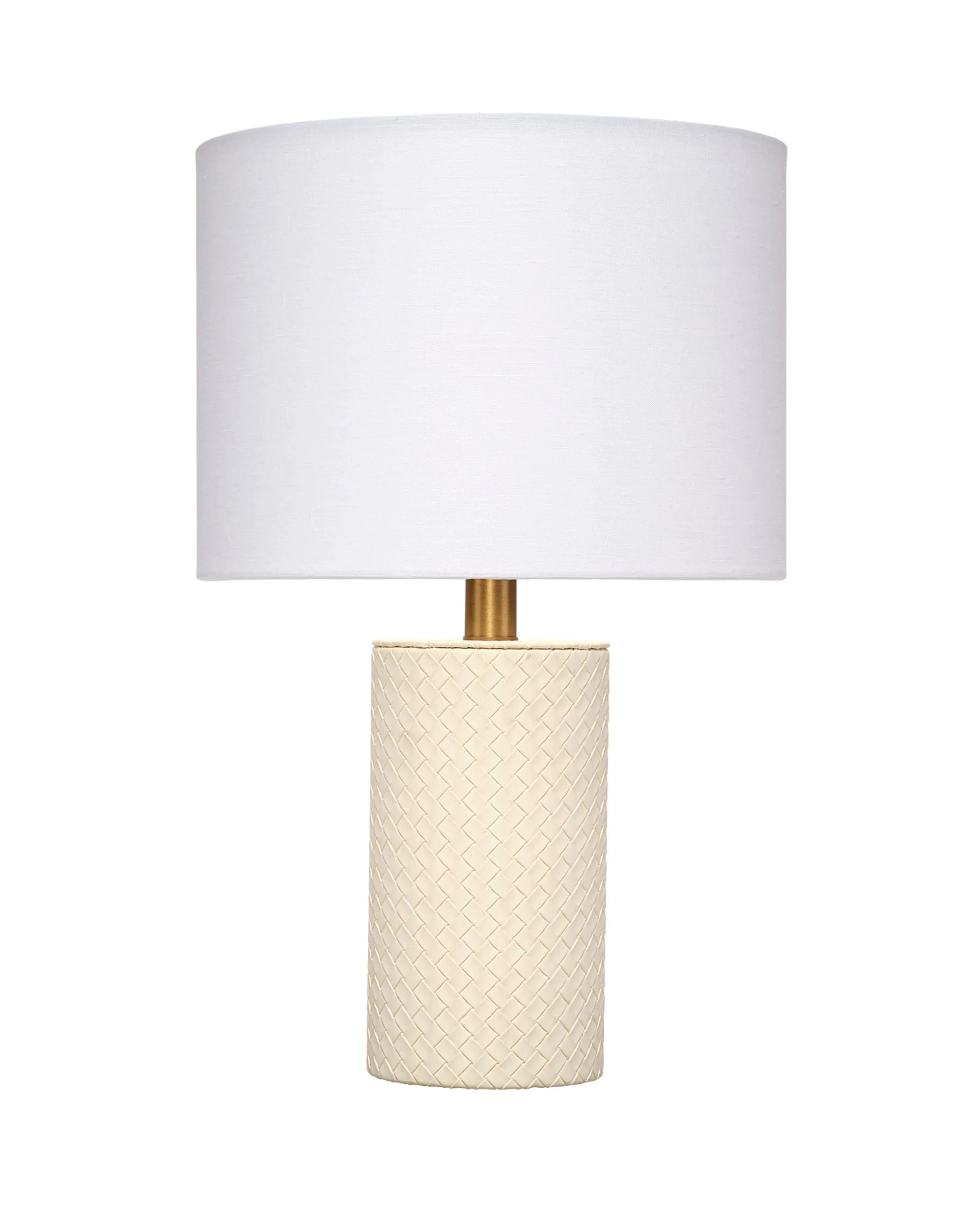 Roman Leather Table Lamp with Linen Shade - Image 5