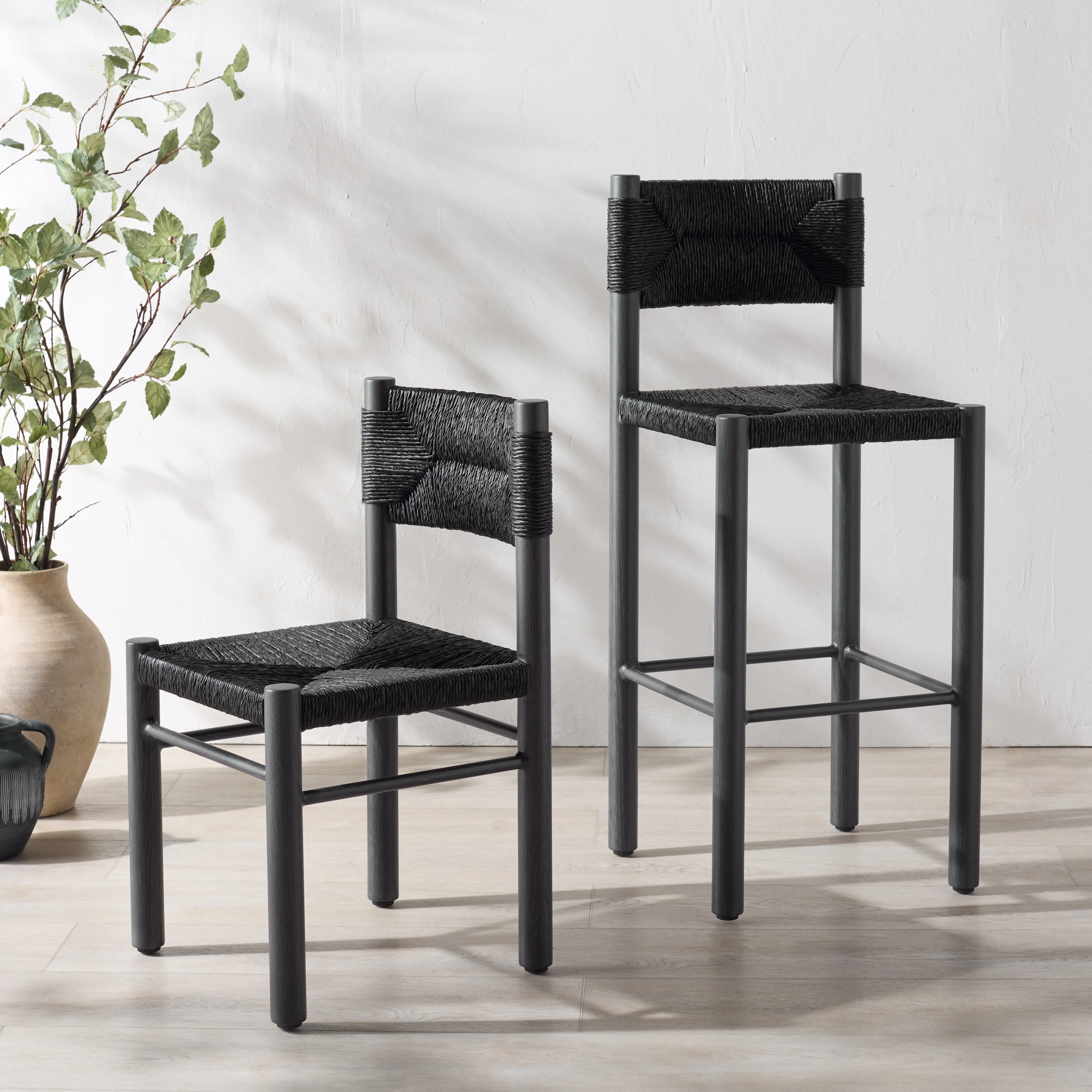 Romona Rattan Weaving Outdoor Barstool - Set of 2 - Image 64
