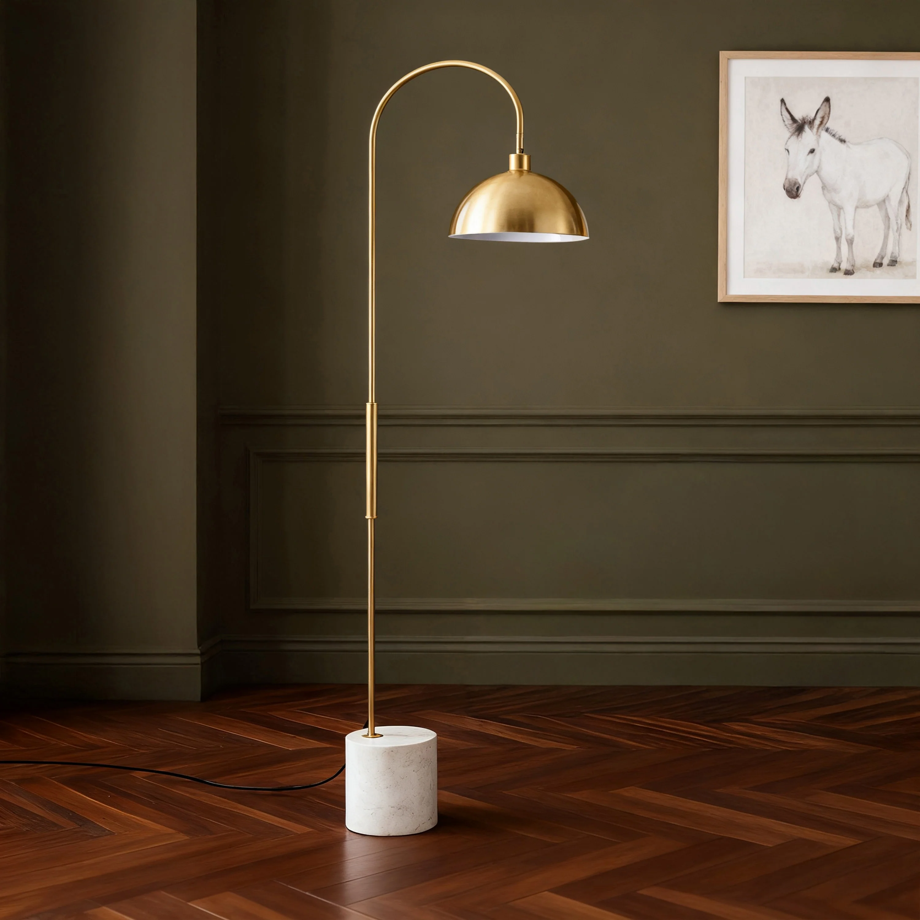 Rosabellina 68" Marble Base Floor Lamp - Image 12
