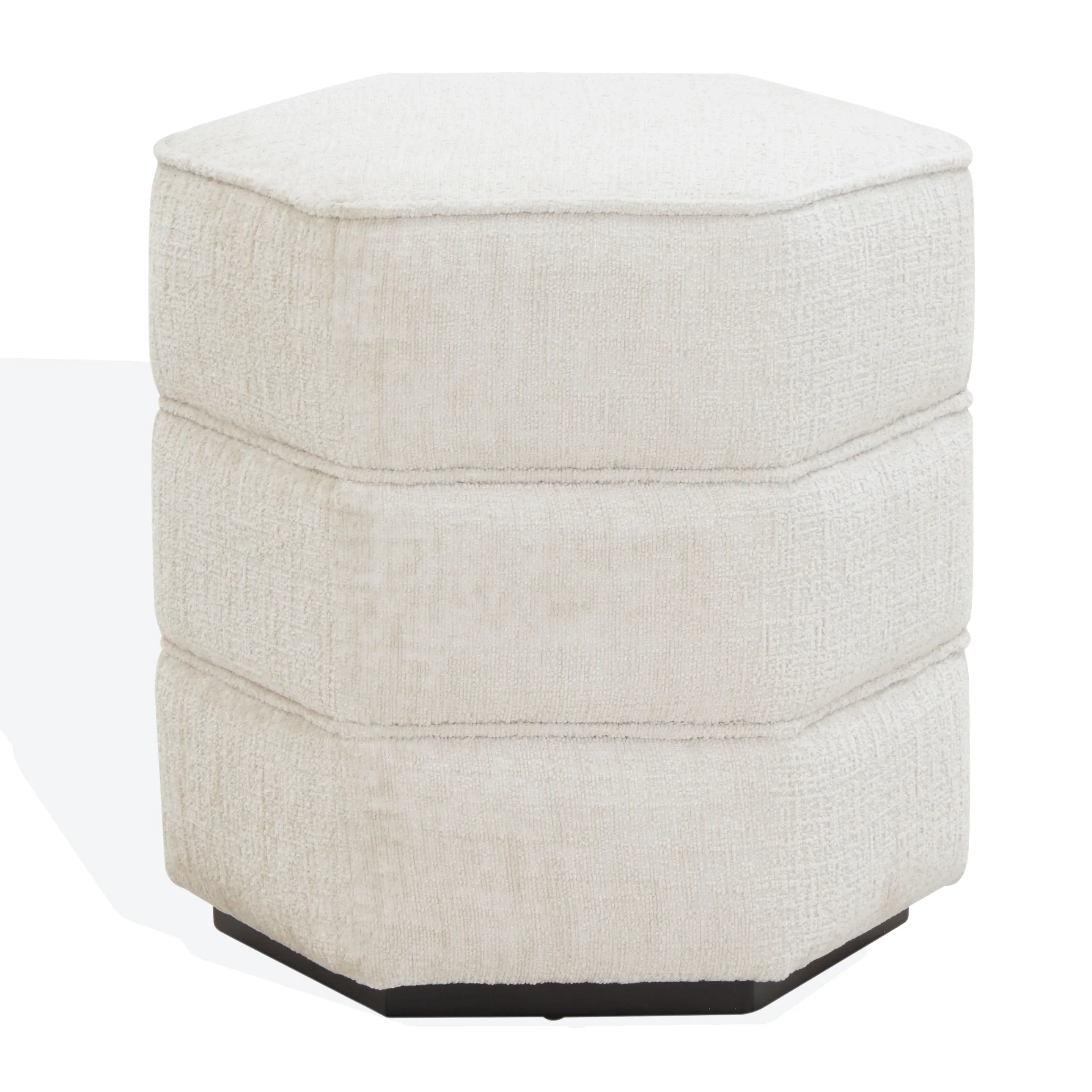 Rosaria Chenille Hexagon Ottoman