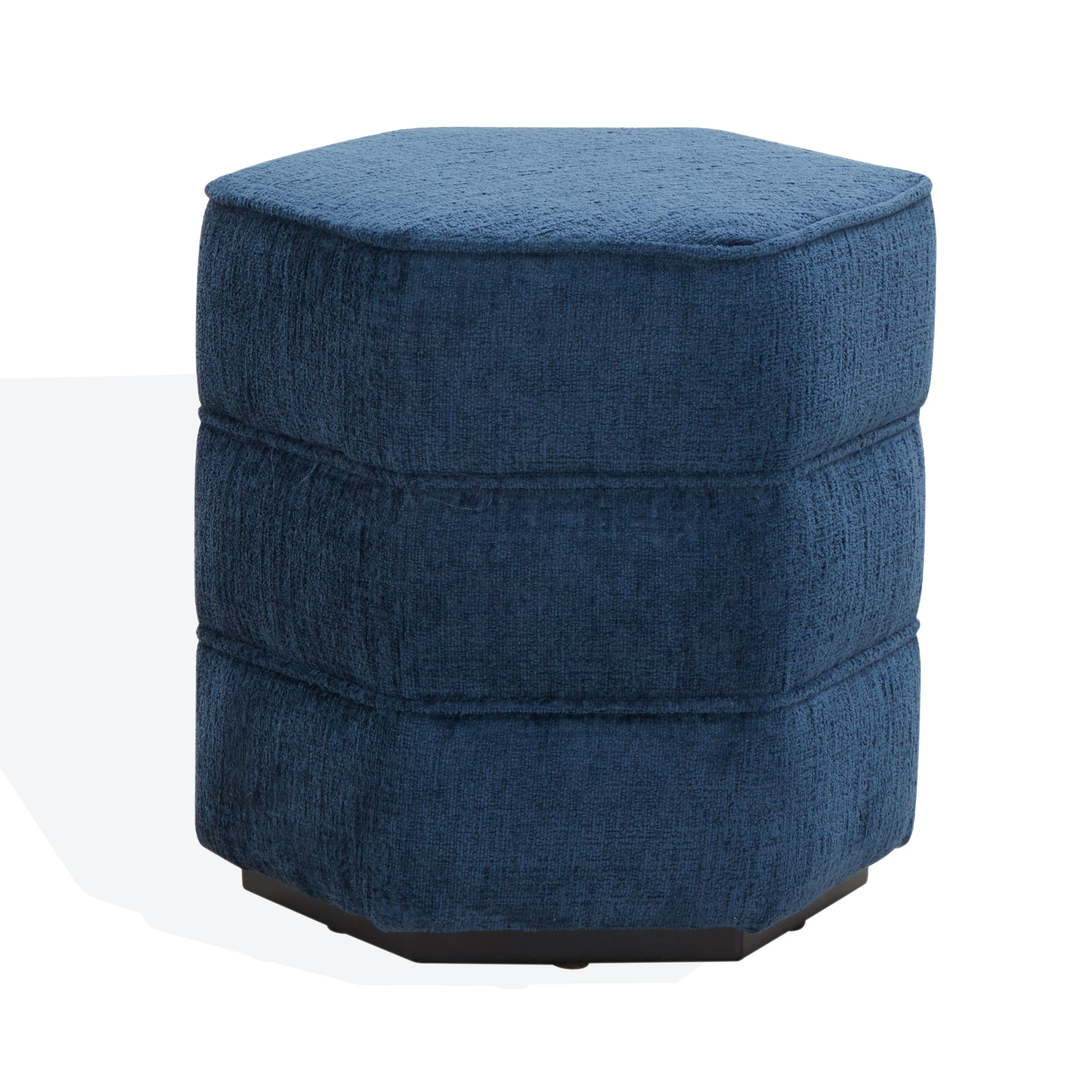 Rosaria Chenille Hexagon Ottoman - Image 10