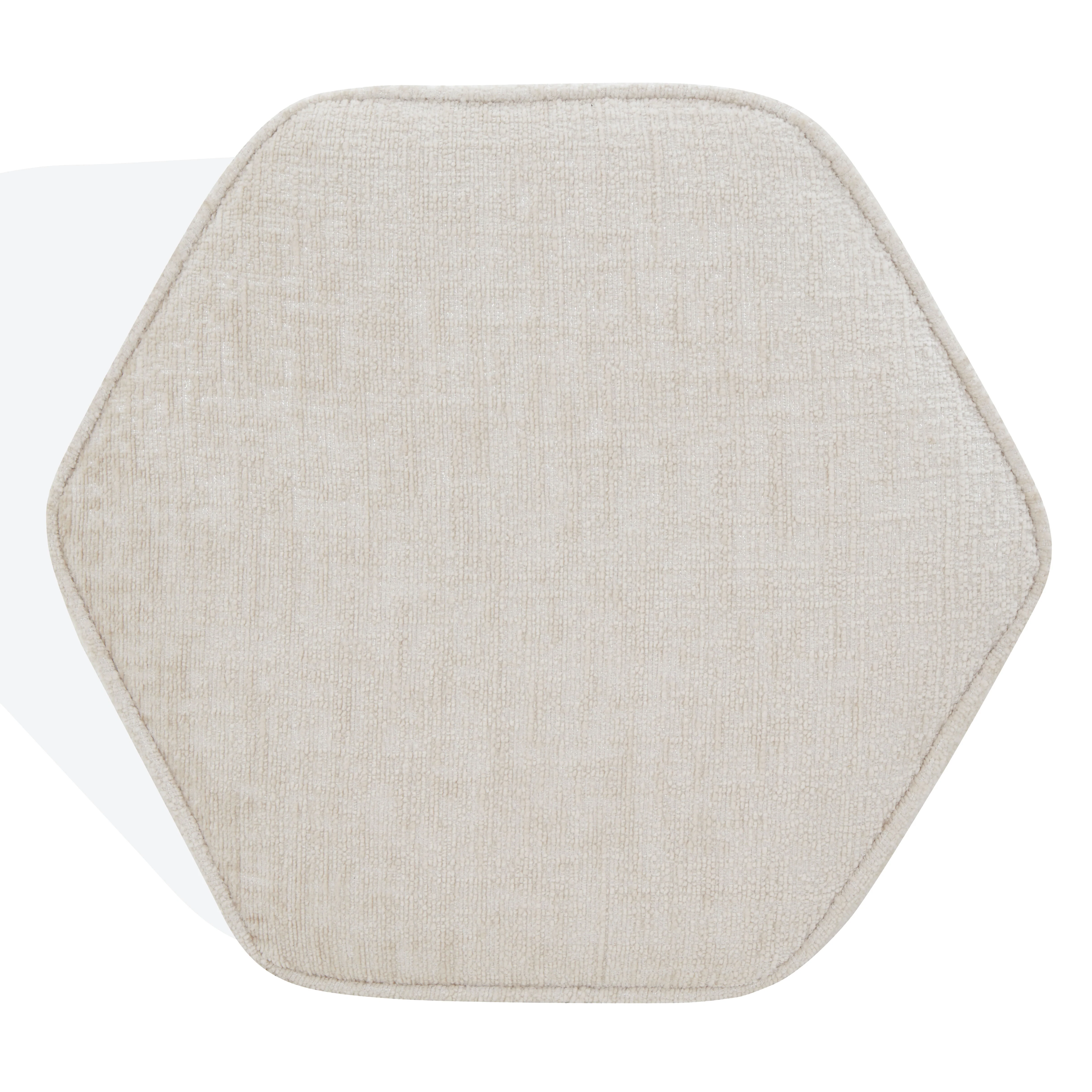 Rosaria Chenille Hexagon Ottoman - Image 5