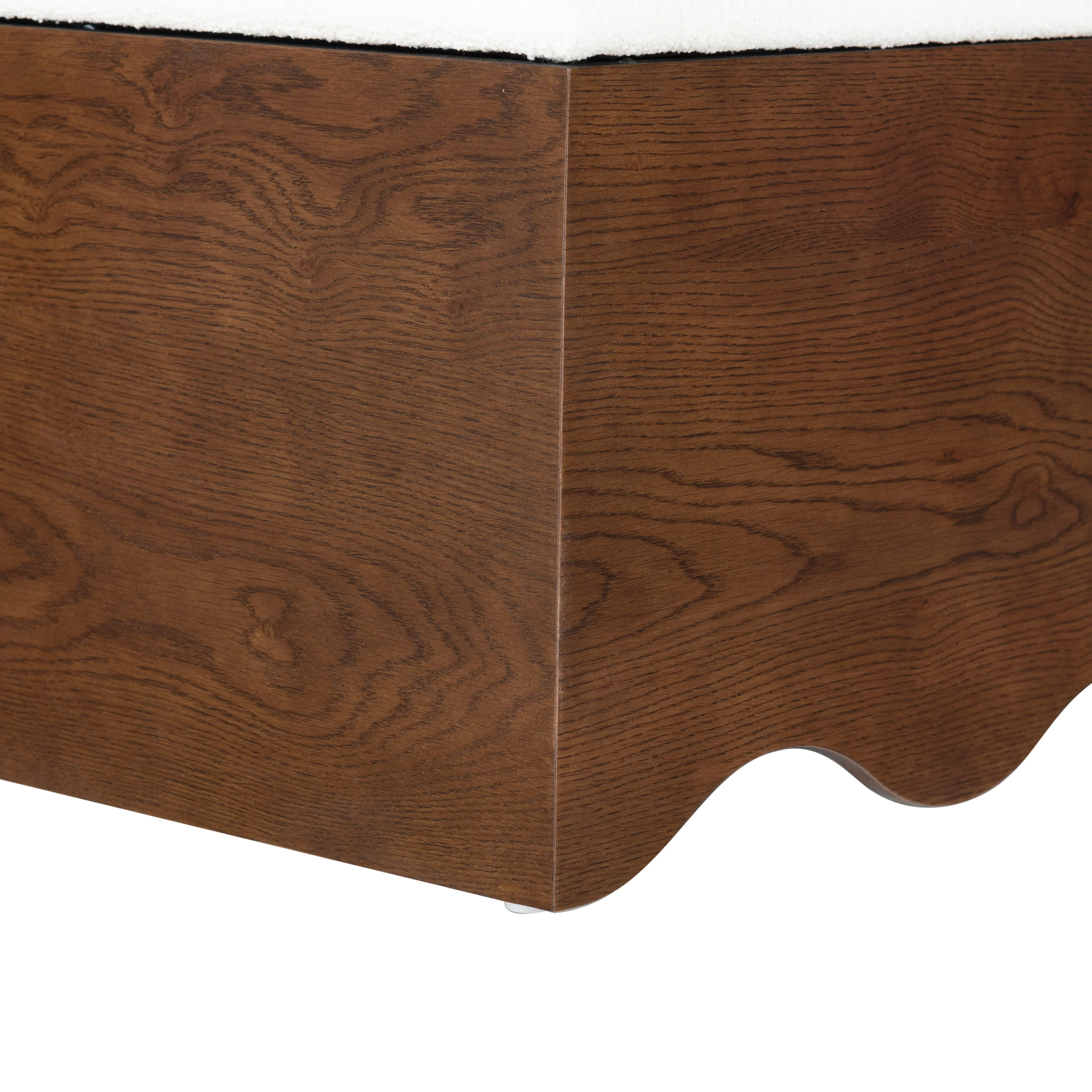 Roseandrea Cushion Top Storage Bench - Image 18