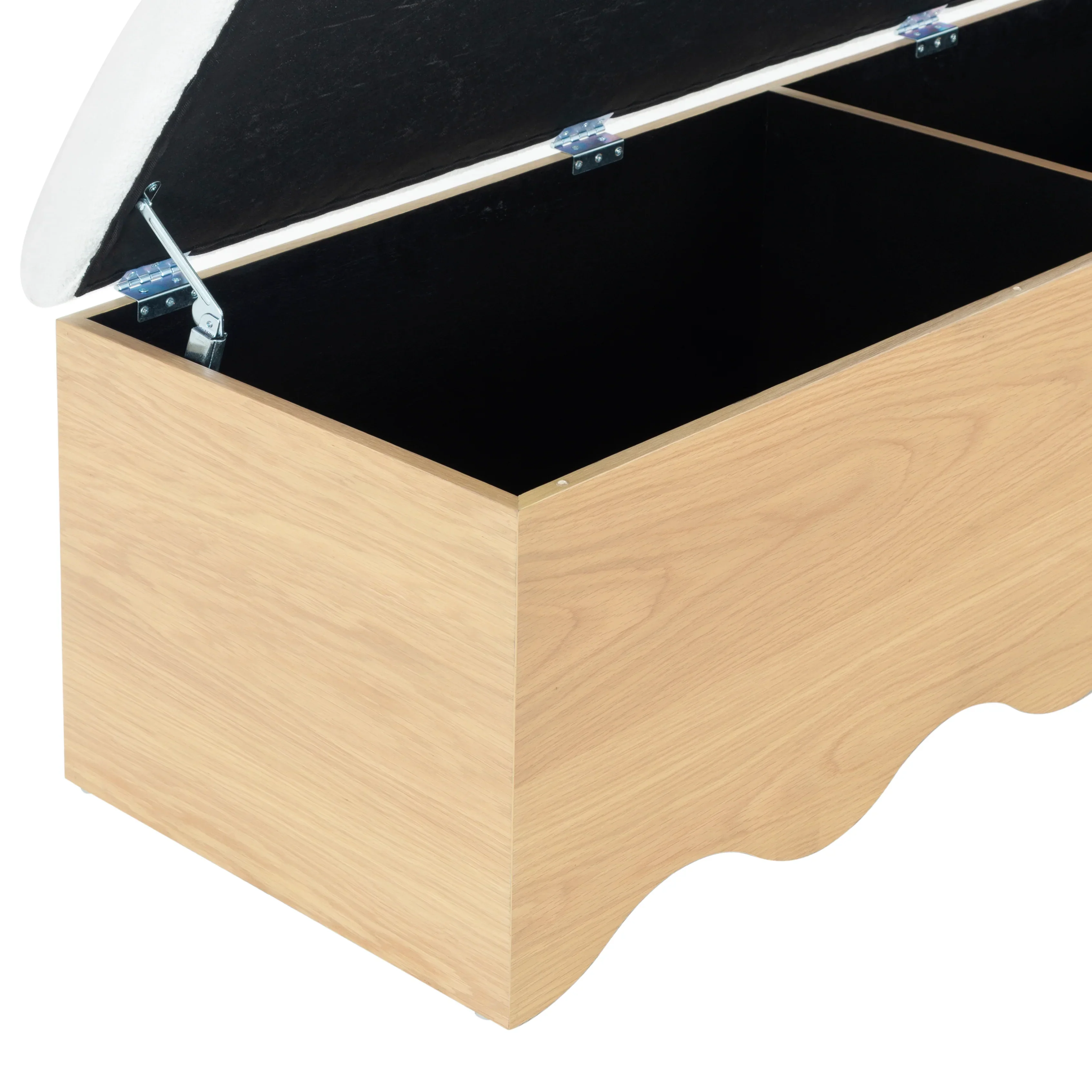 Roseandrea Cushion Top Storage Bench - Image 4