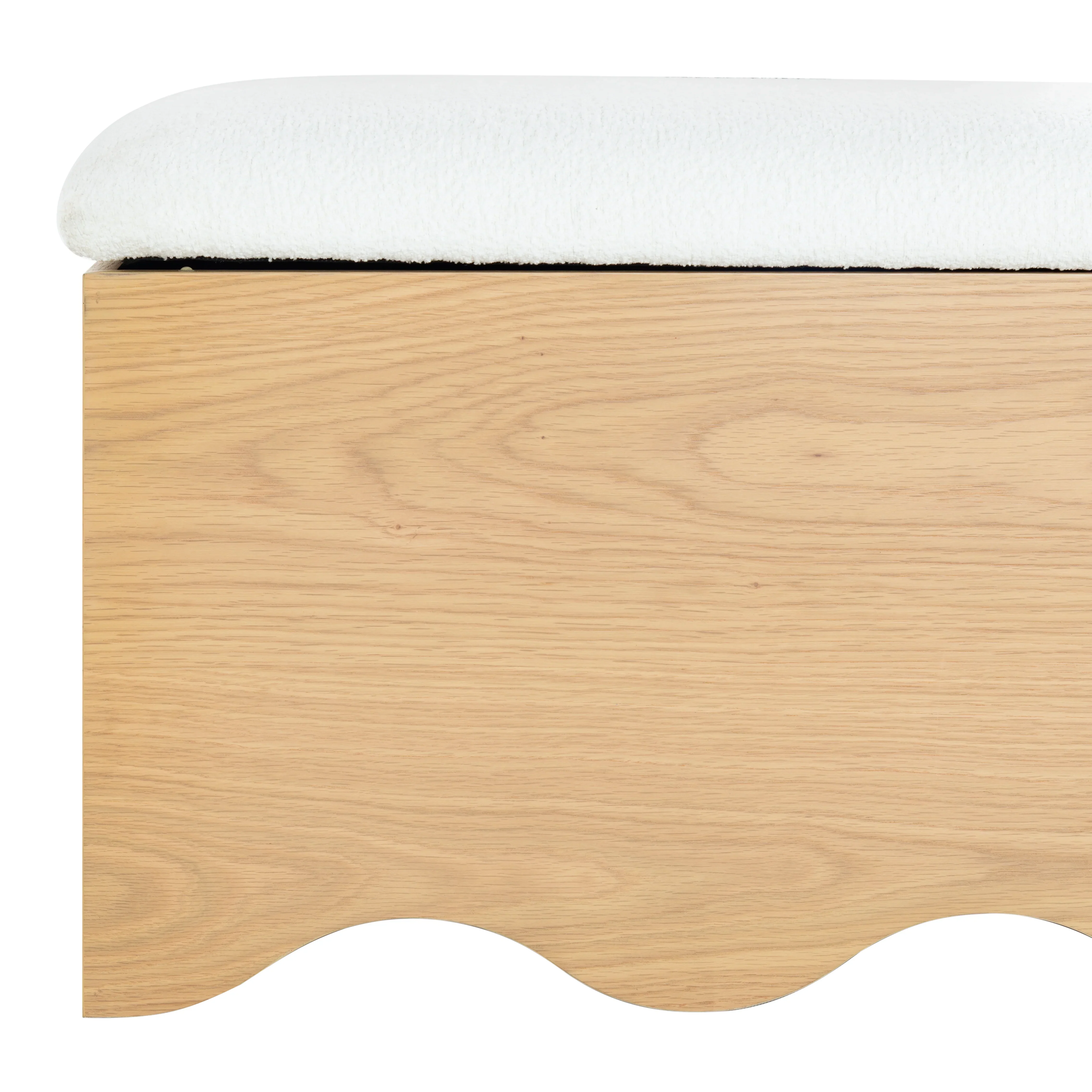 Roseandrea Cushion Top Storage Bench - Image 9