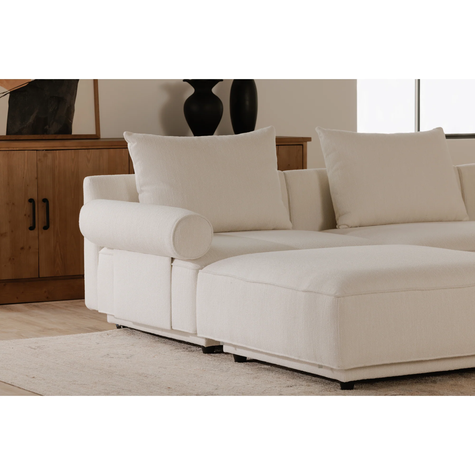 Rosello Ottoman White - Image 2