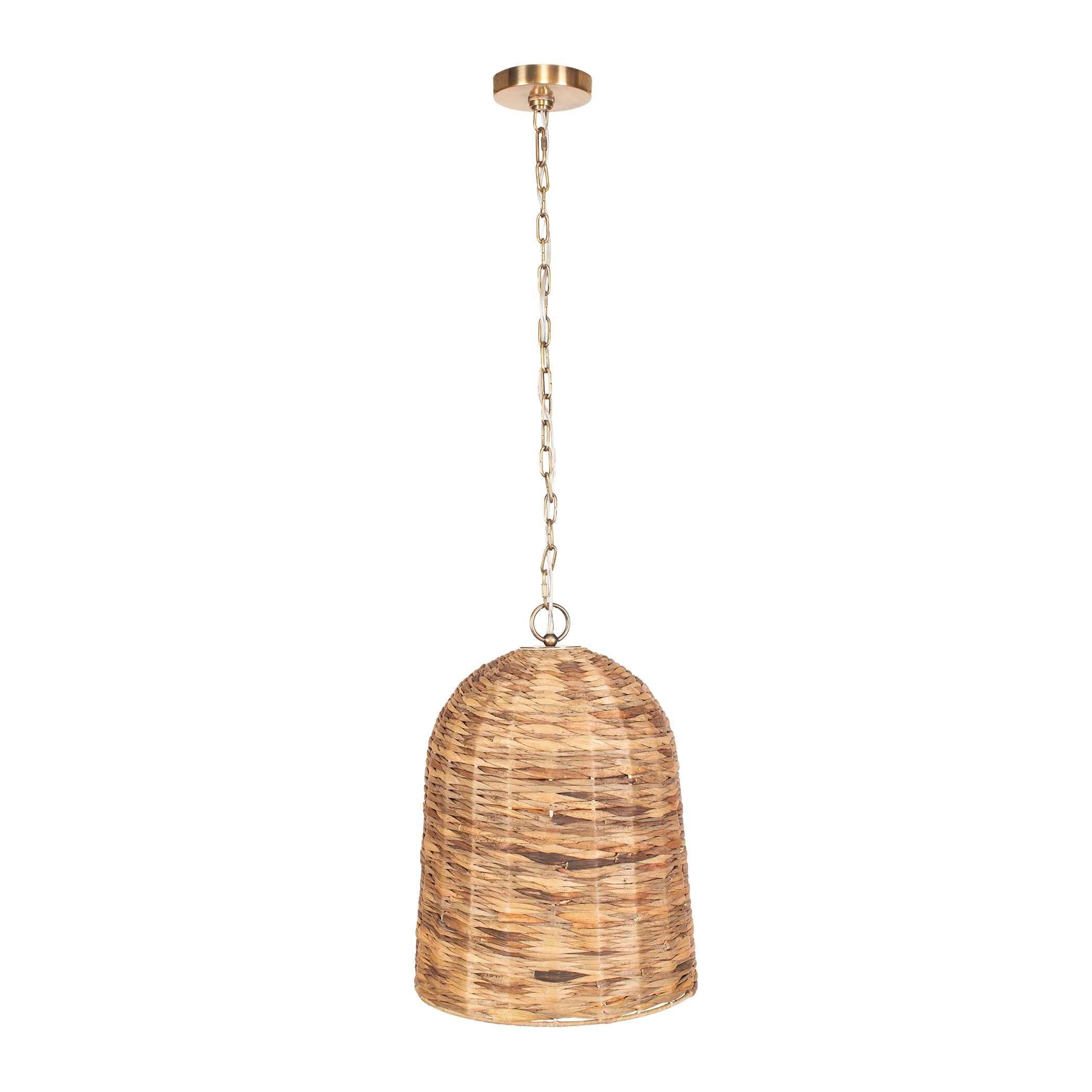 Rotorua 1 Light Sea Grass Pendant - Image 7