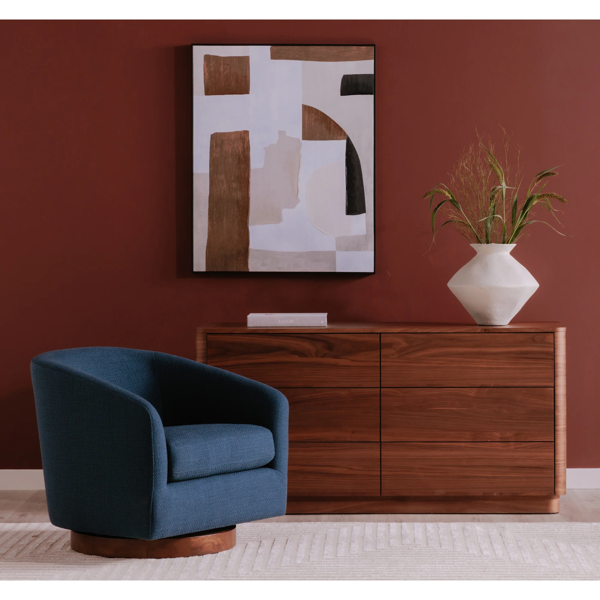 Round Off Dresser Walnut - Image 2