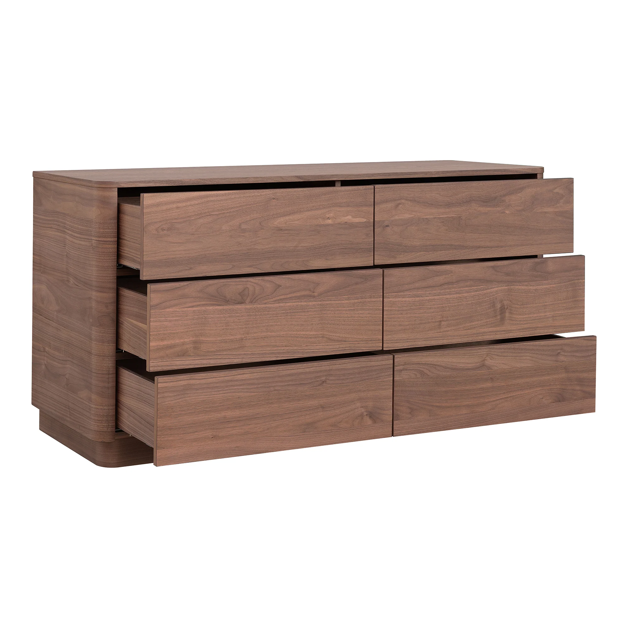 Round Off Dresser Walnut - Image 4