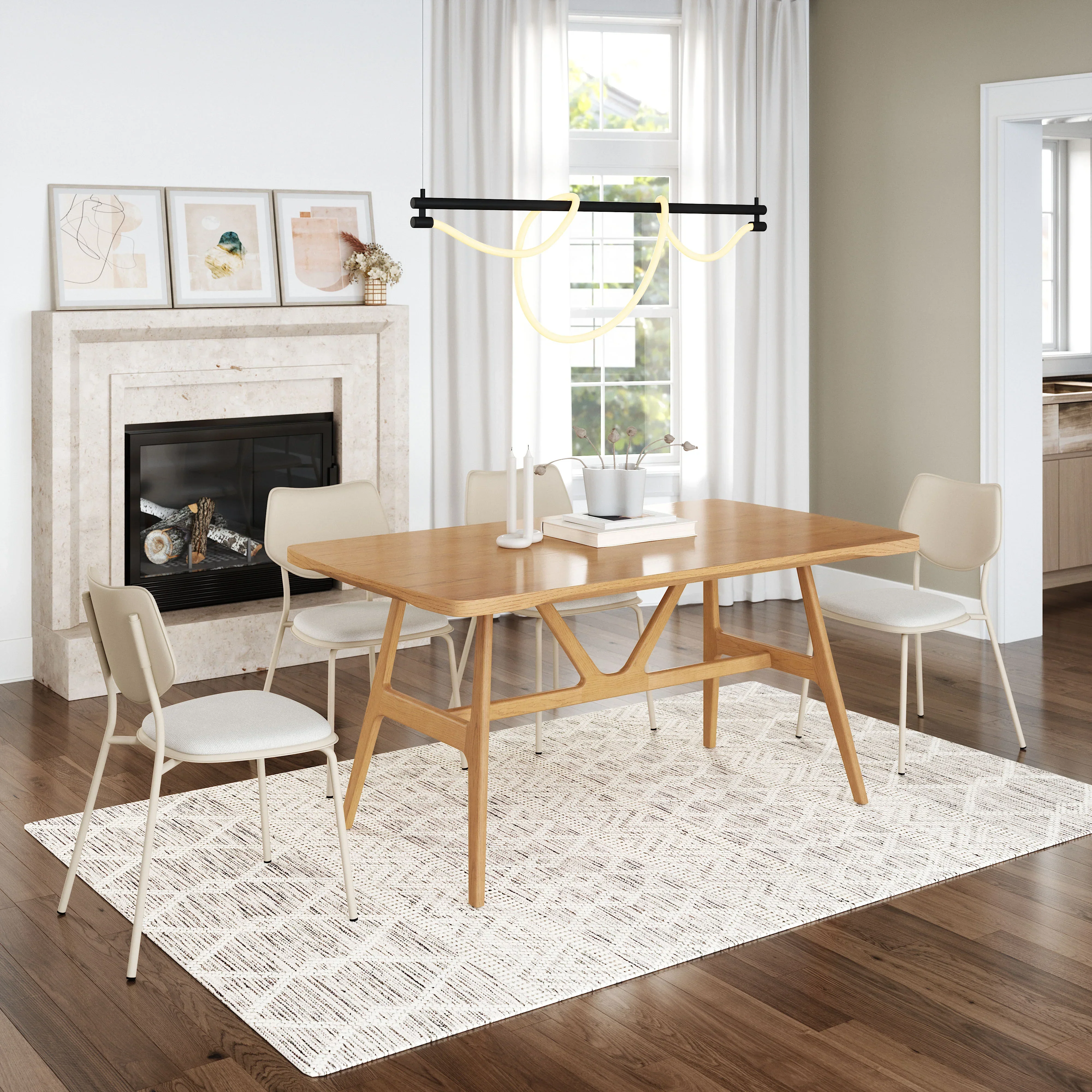 Rovina Dining Table Natural - Image 2