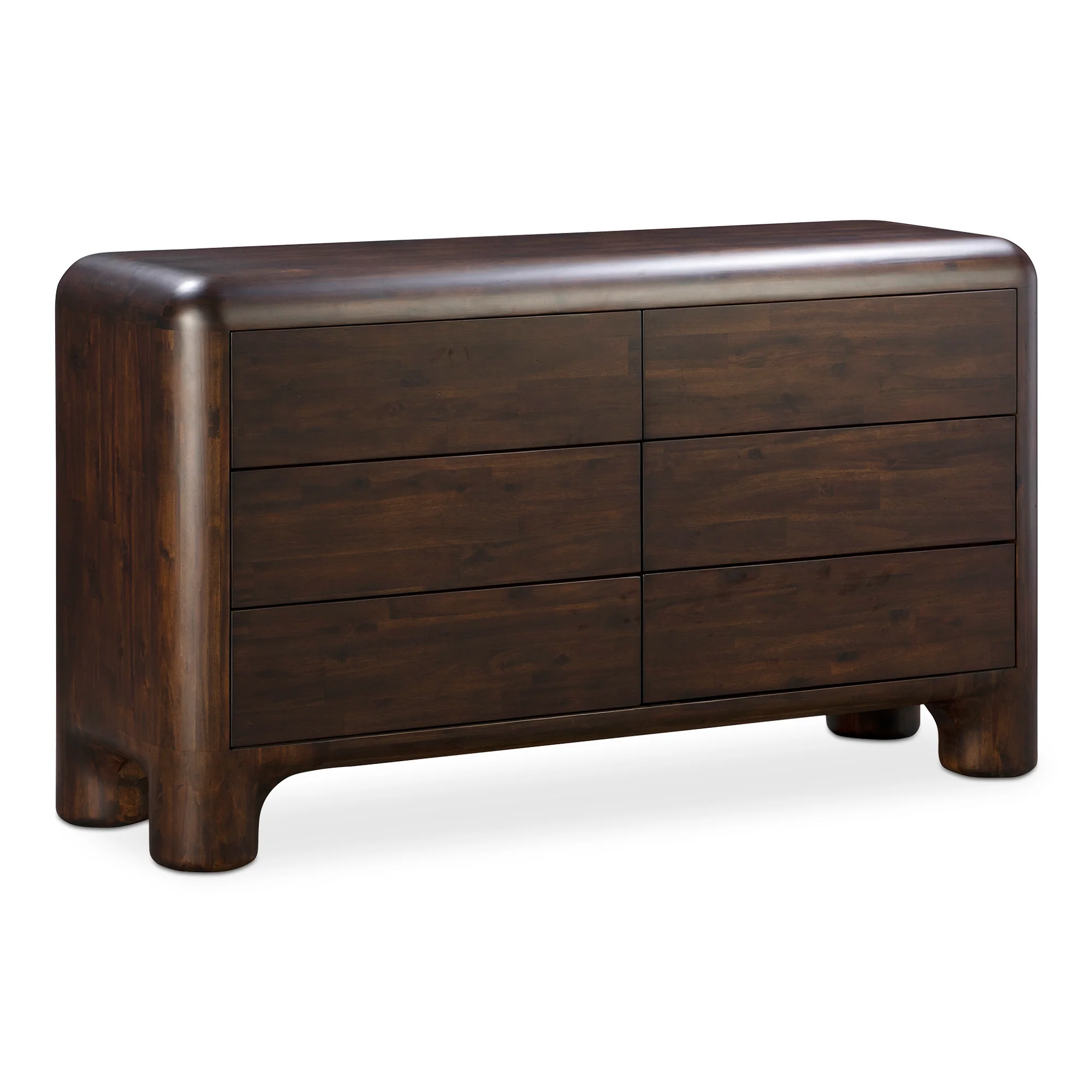 Rowan 6 Drawer Dresser Dark Brown - Image 3