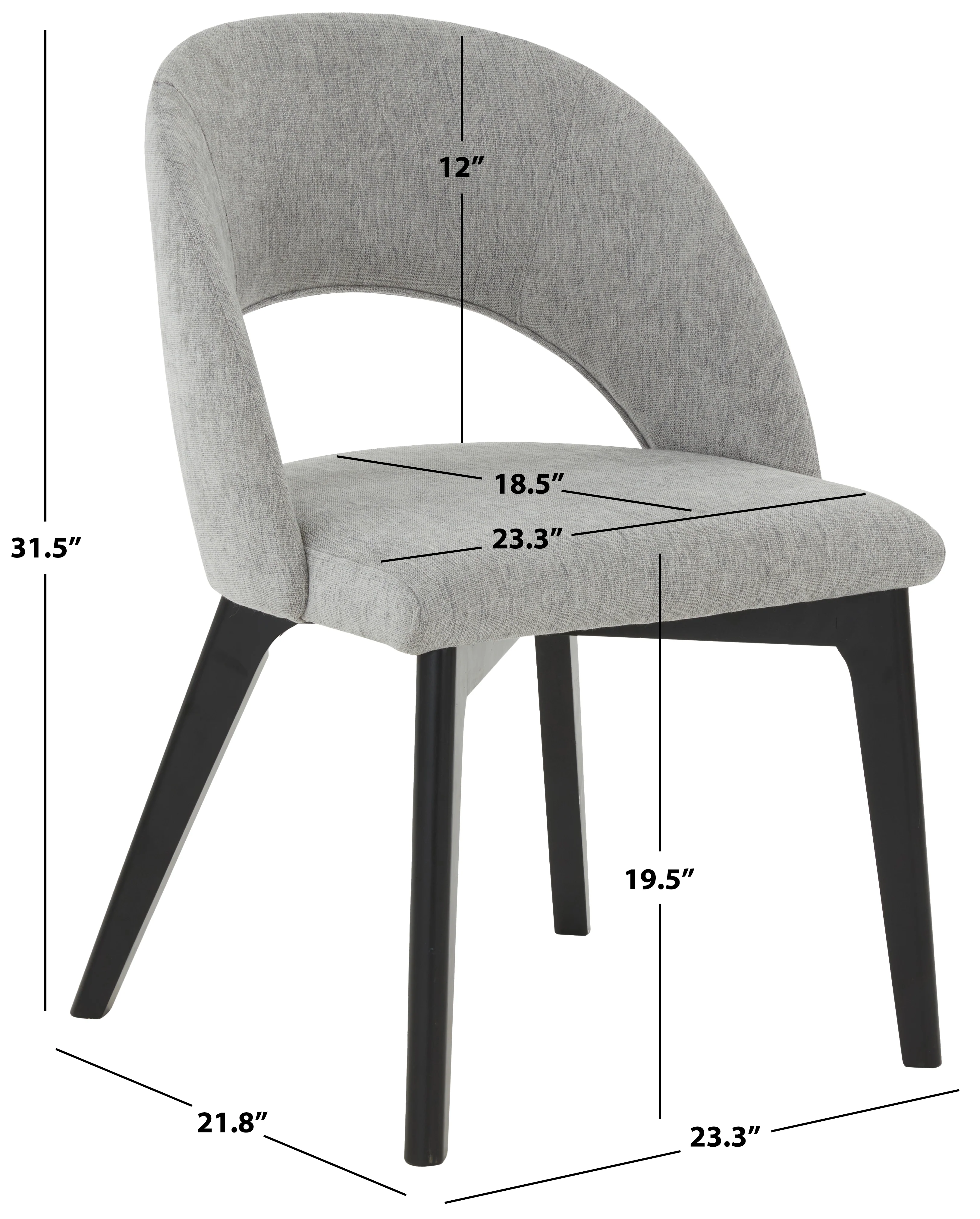Rowland Linen Dining Chair - Image 10