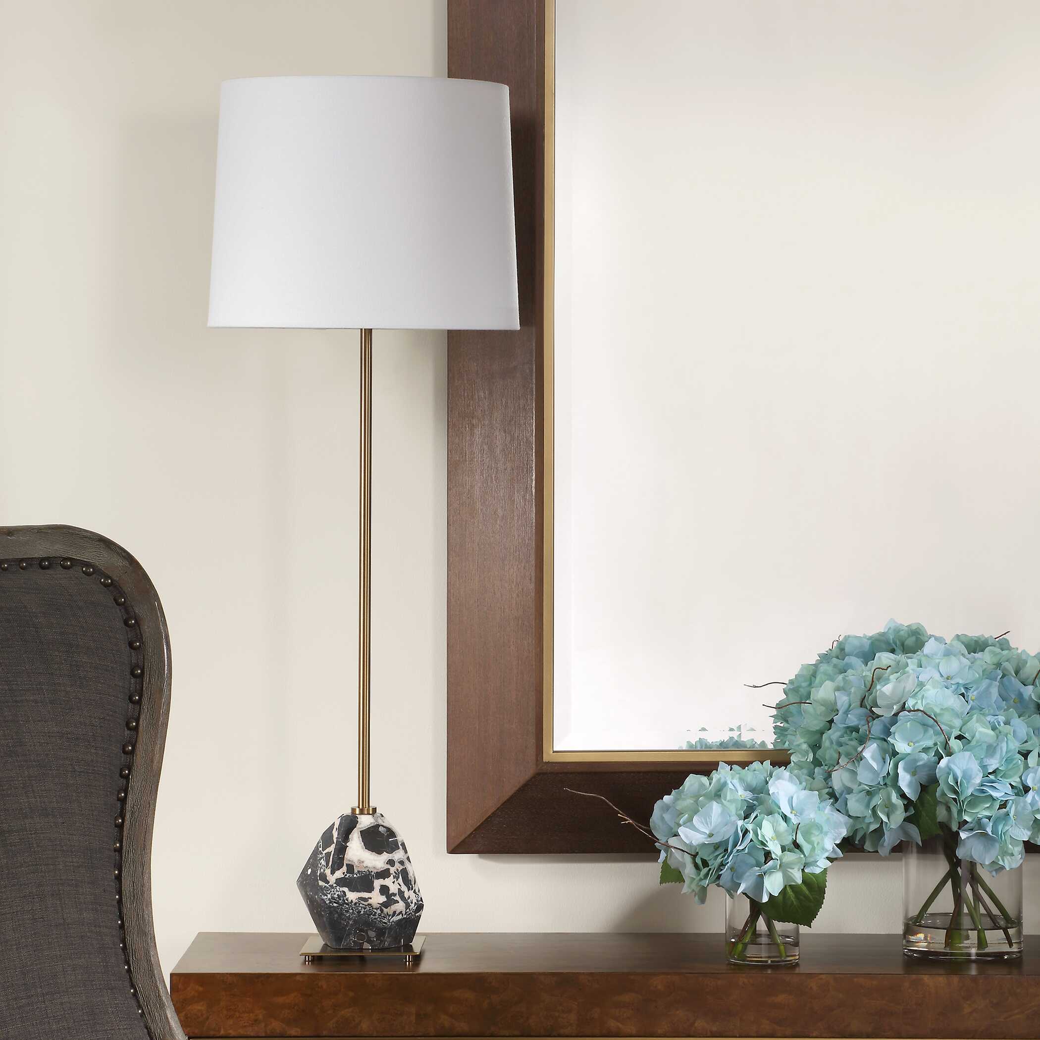 Rowland Panda Marble Buffet Lamp - Image 3