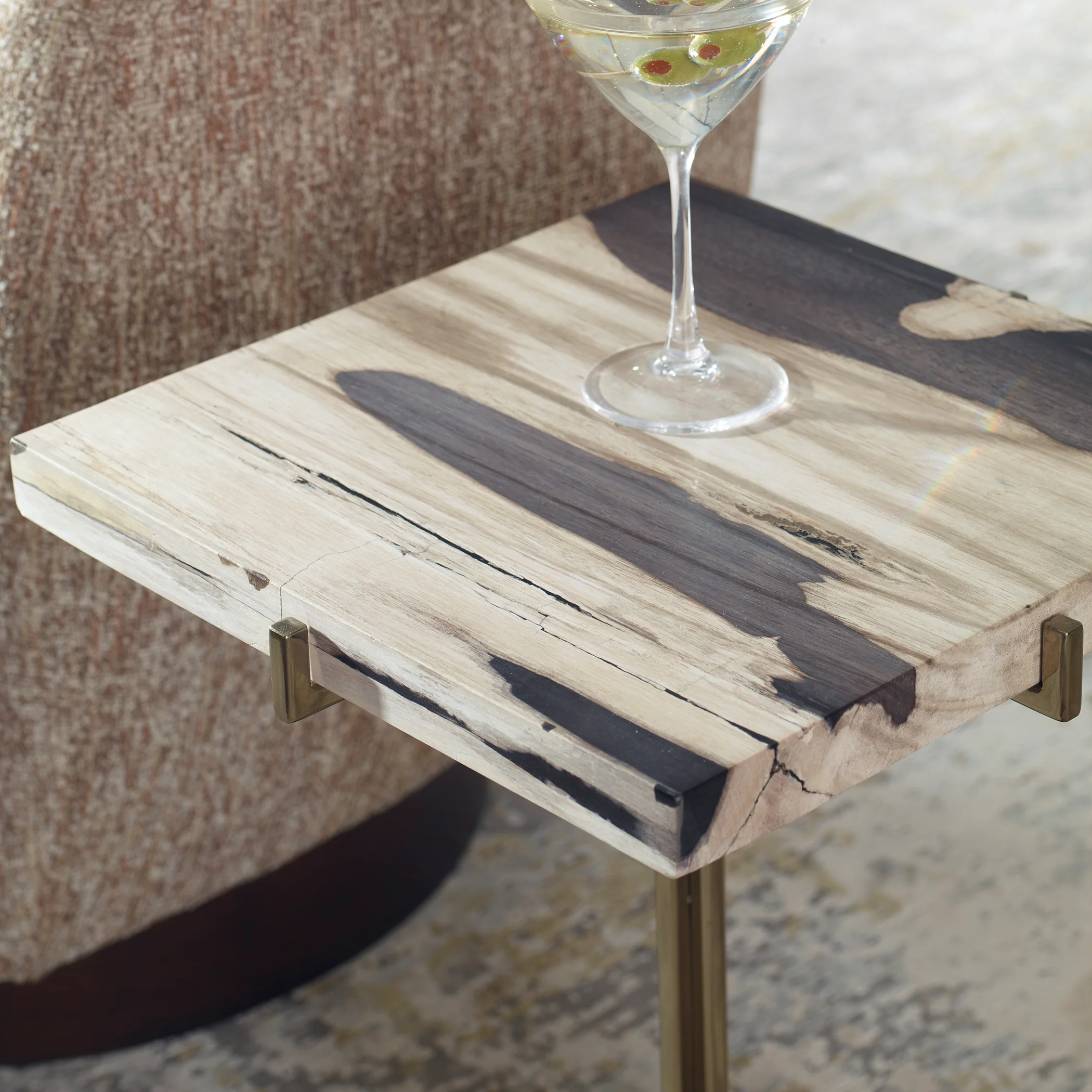 Rowman Petrified Wood Accent Table - Image 10