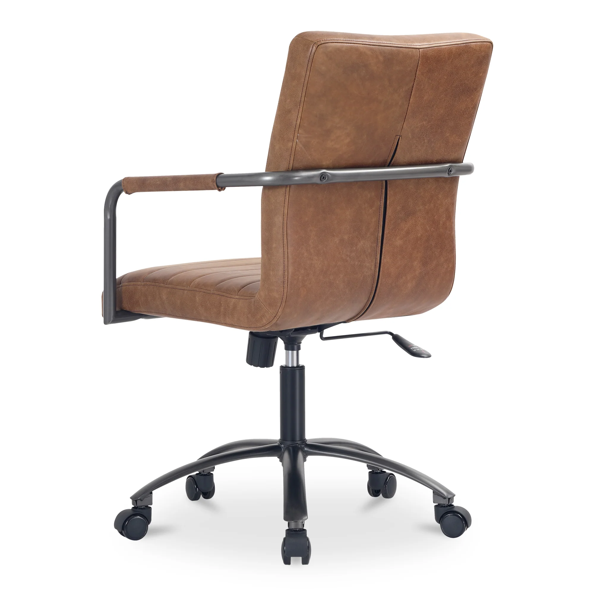 Roy Office Chair Open Road Brown Leather - Image 4