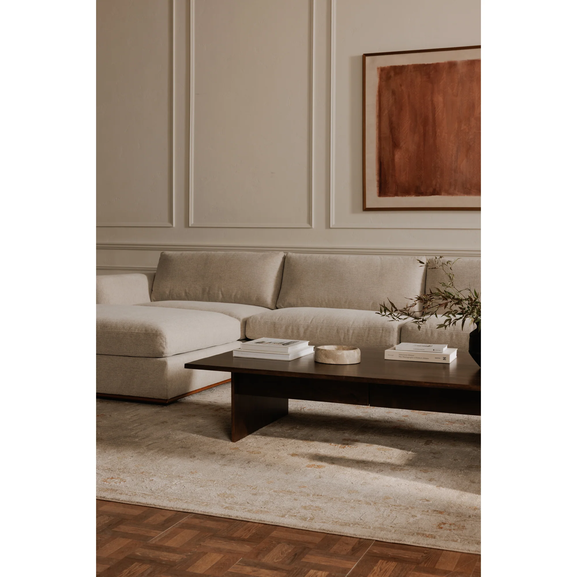 Rue Ottoman Flecked Grey - Image 2