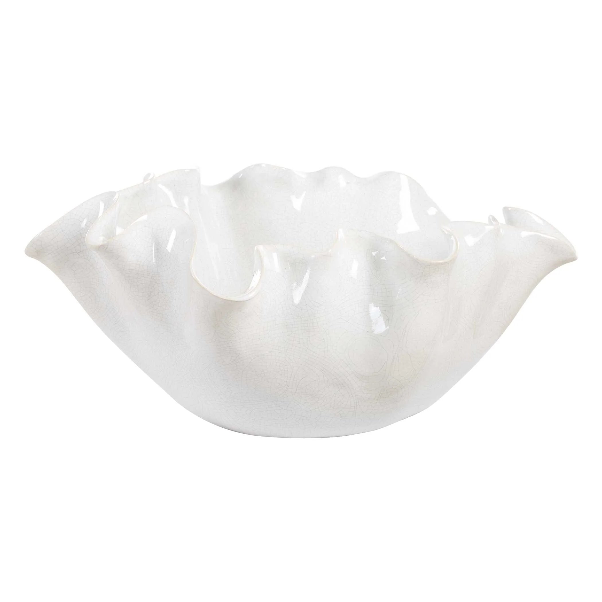 Ruffle White Bloom Bowl - Image 4
