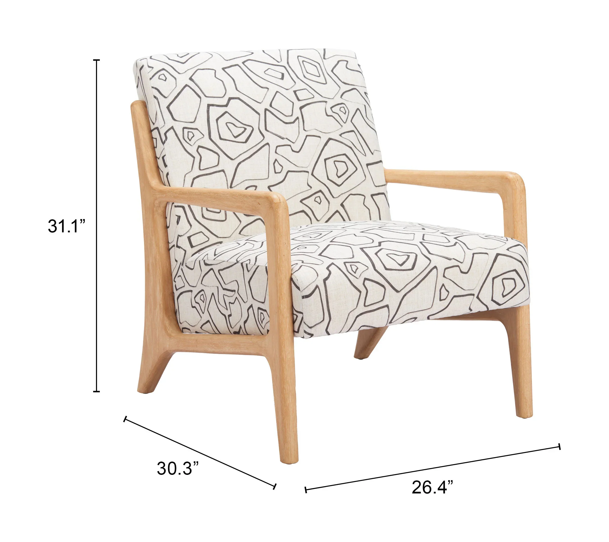 Runa Accent Chair Beige & Natural - Image 5