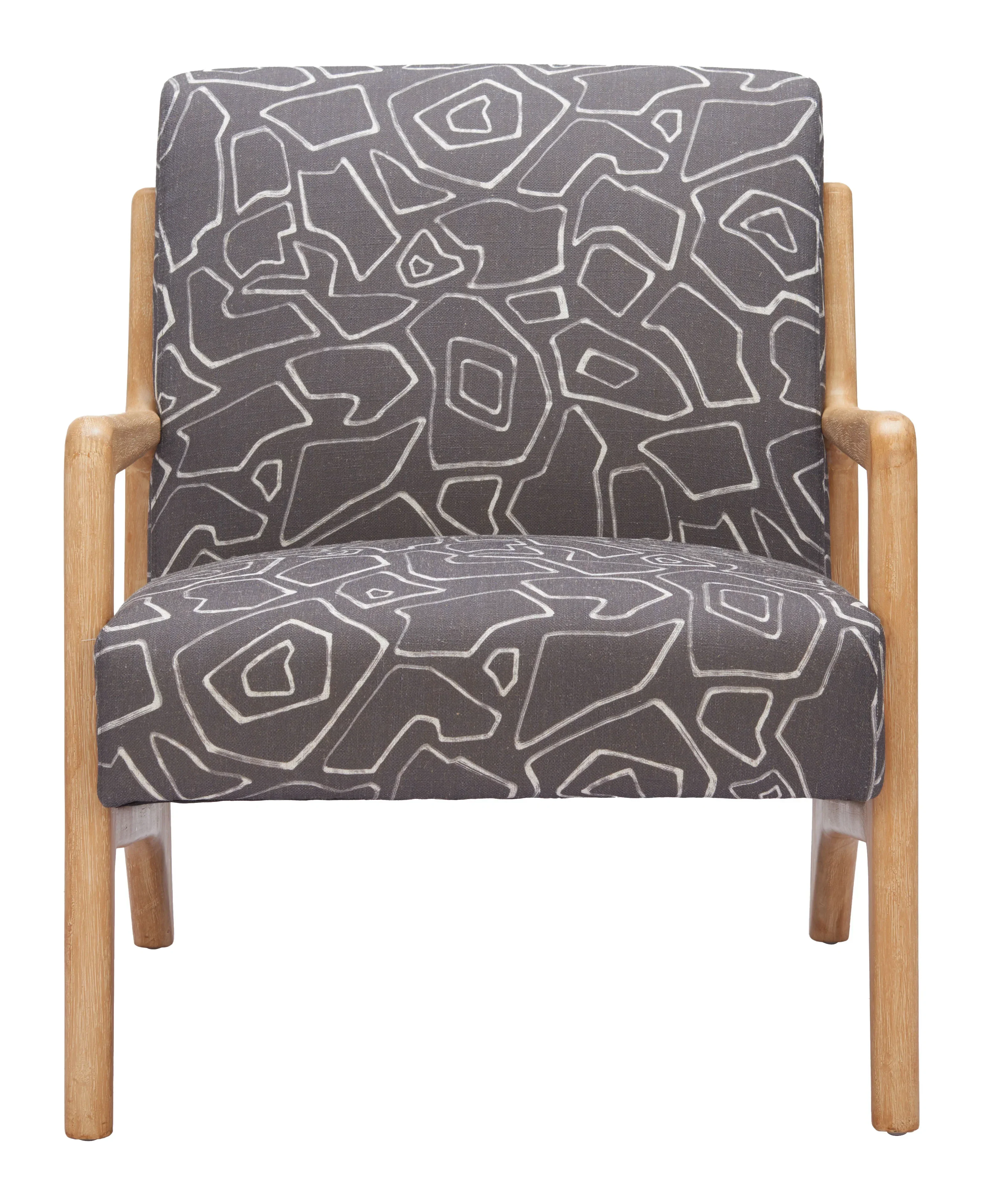 Runa Accent Chair Gray & Natural - Image 3
