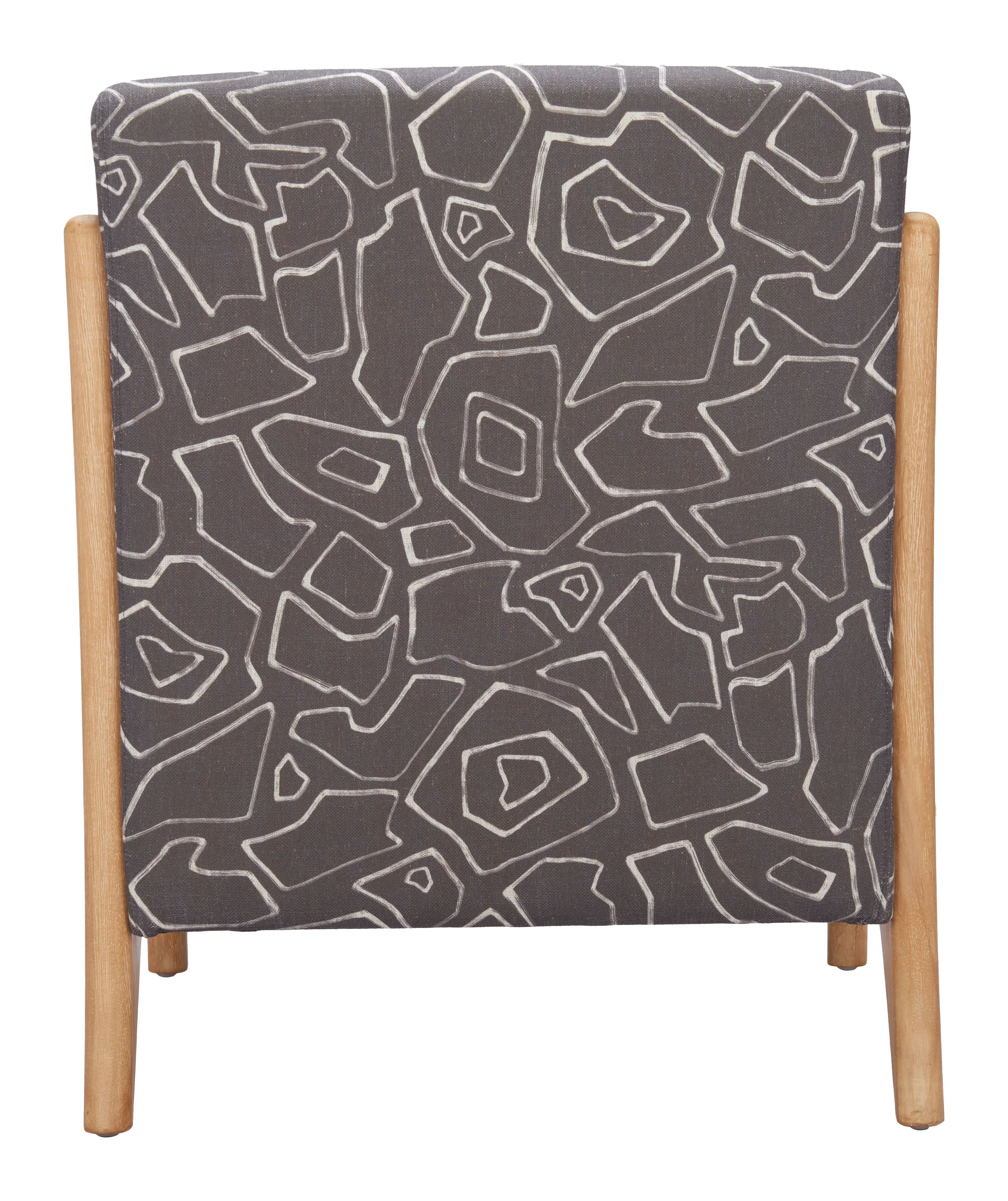 Runa Accent Chair Gray & Natural - Image 4