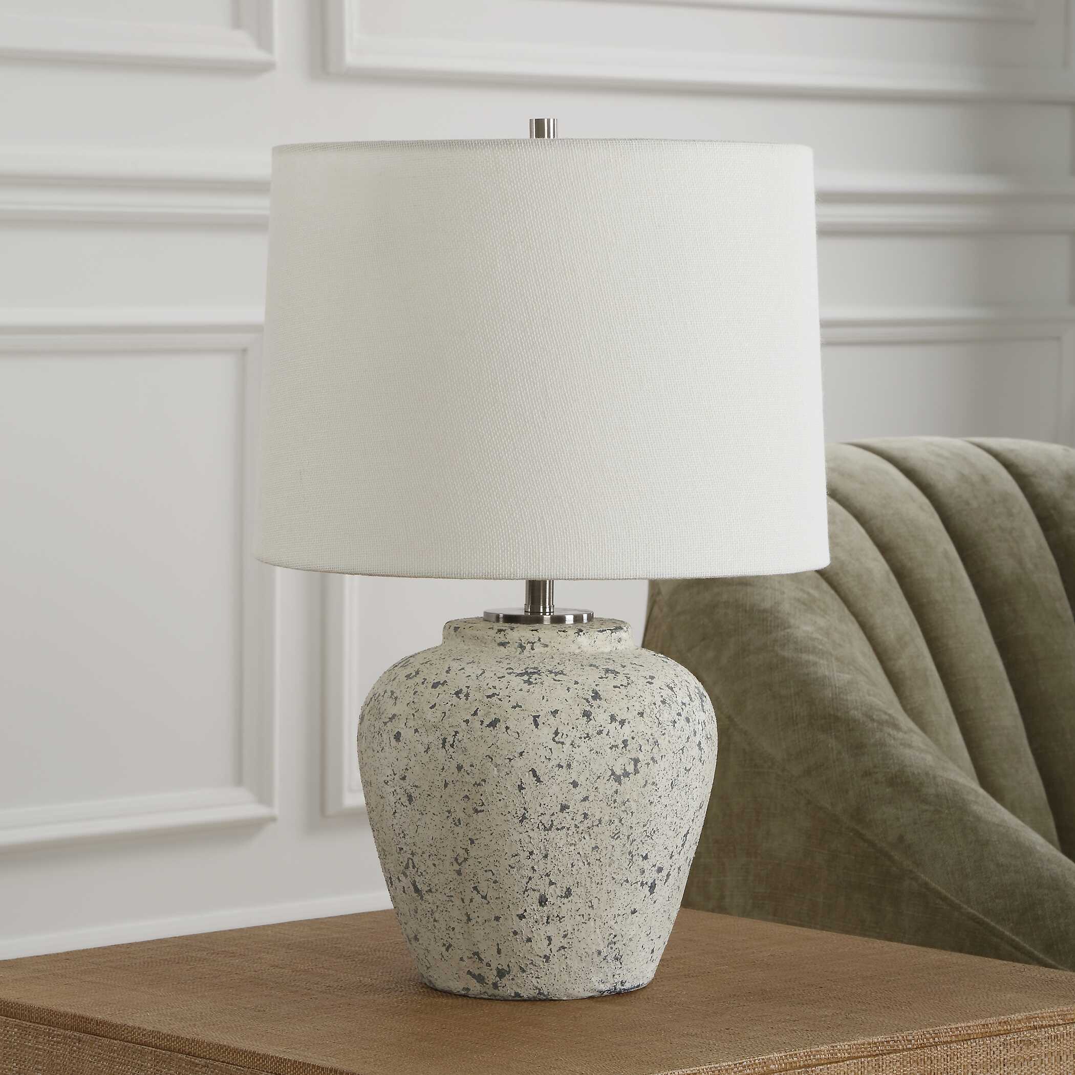 Rupture Aged Ivory Table Lamp - Image 3